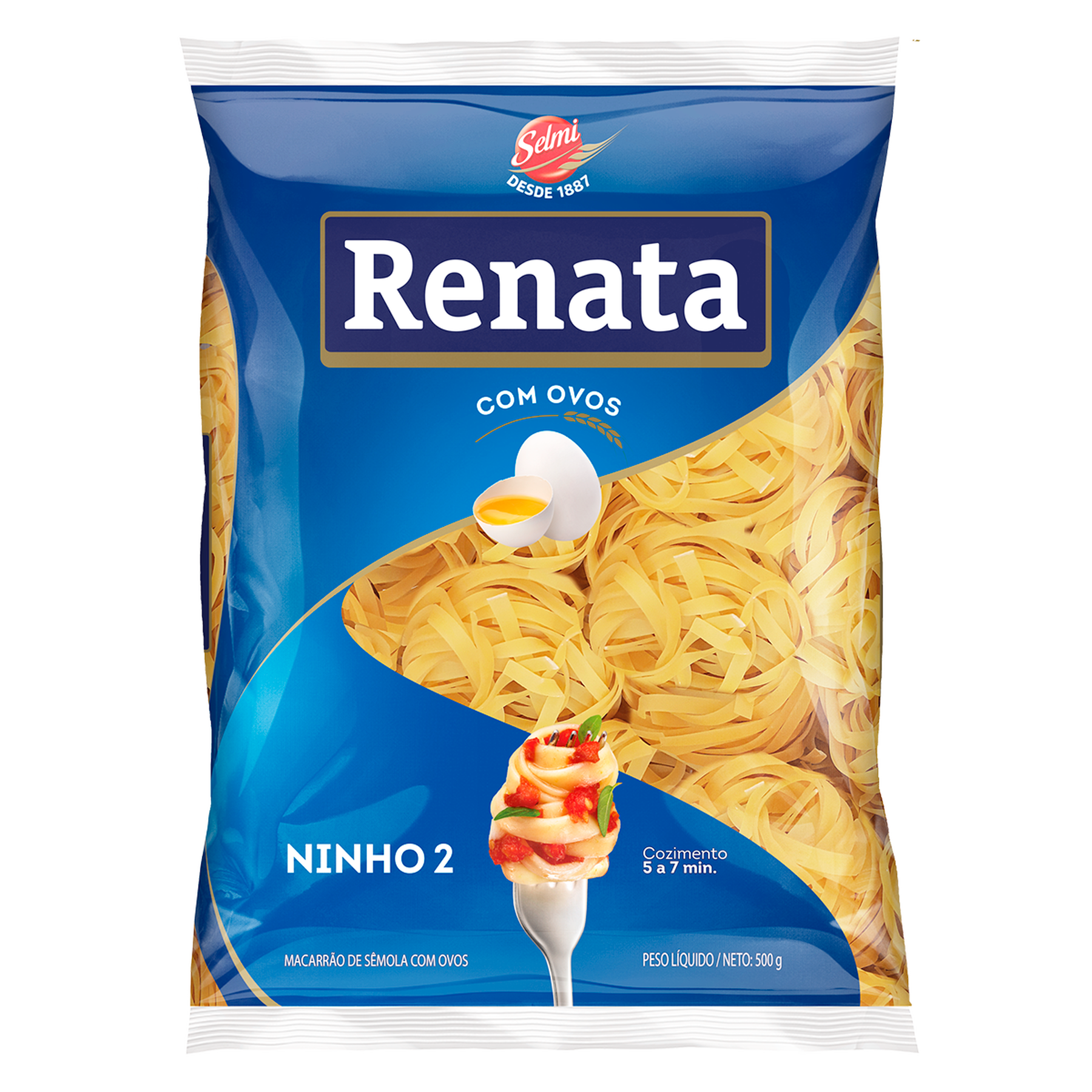 Macarr&atilde;o de S&ecirc;mola com Ovos Ninho 2 Renata Pacote 500g&nbsp;