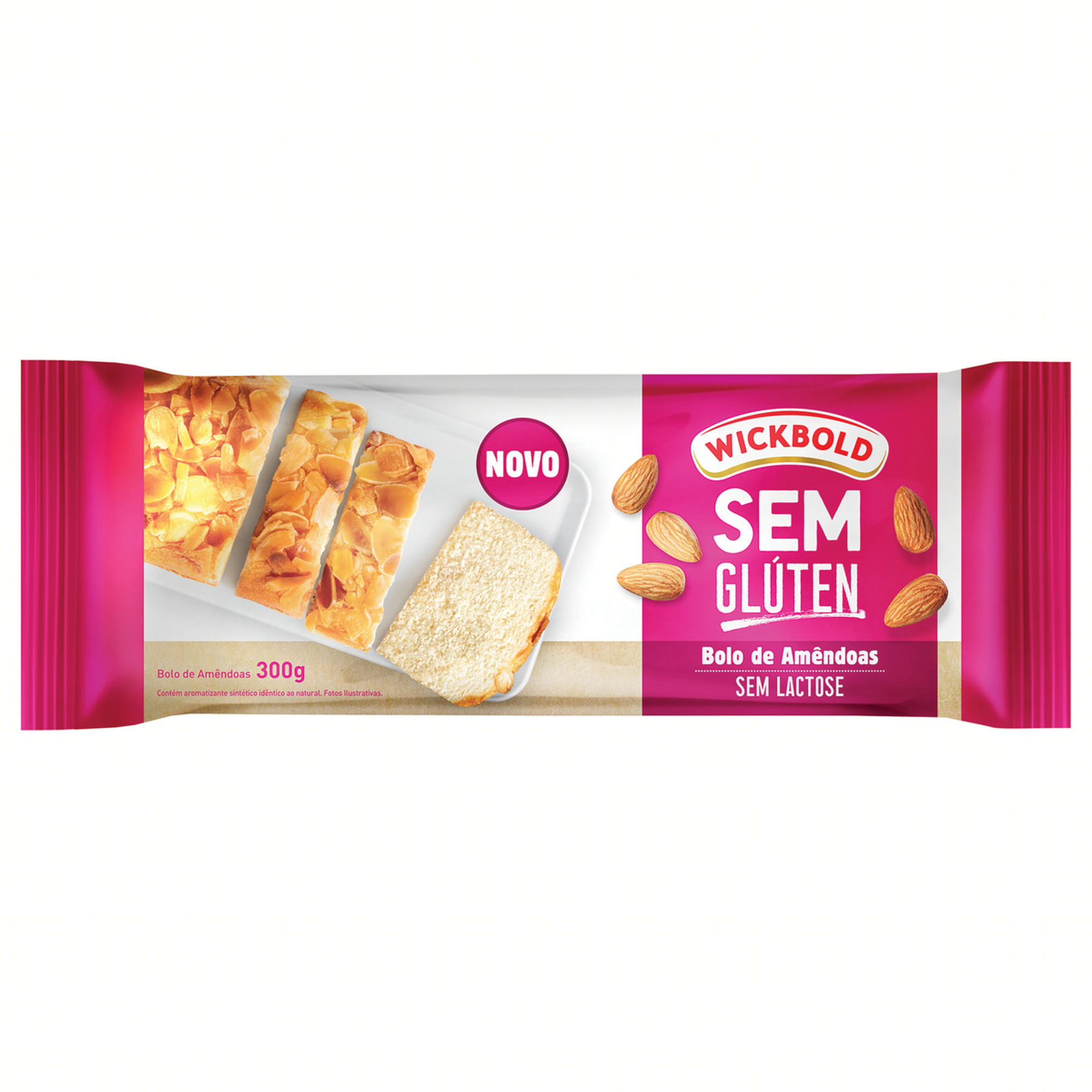 Bolo de Amêndoas Sem Glúten Zero Lactose Wickbold Pacote 300g