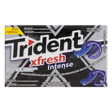 Chiclete Trident XSenses Intense 26,6g - Embalagem Econômica 14 unid.