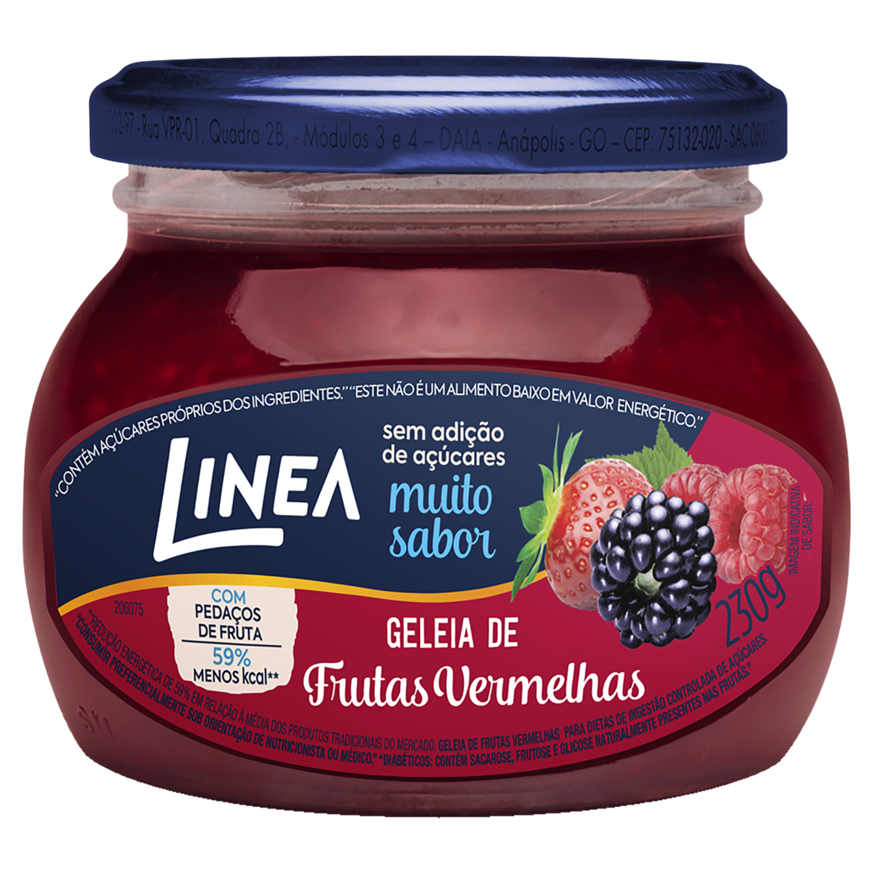 Geleia de Frutas Vermelhas Linea Vidro 230g