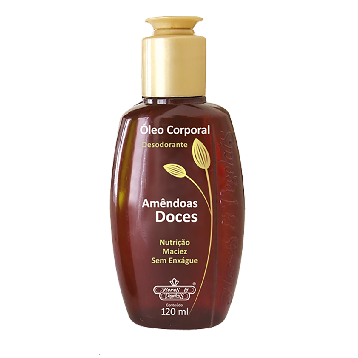 &Oacute;leo Corporal Am&ecirc;ndoas Doces Flores e Vegetais 120ml