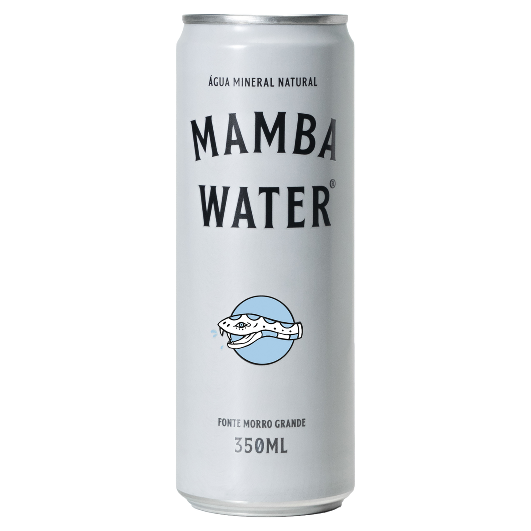 &Aacute;gua Mineral Natural sem G&aacute;s Mamba Water Lata 350ml