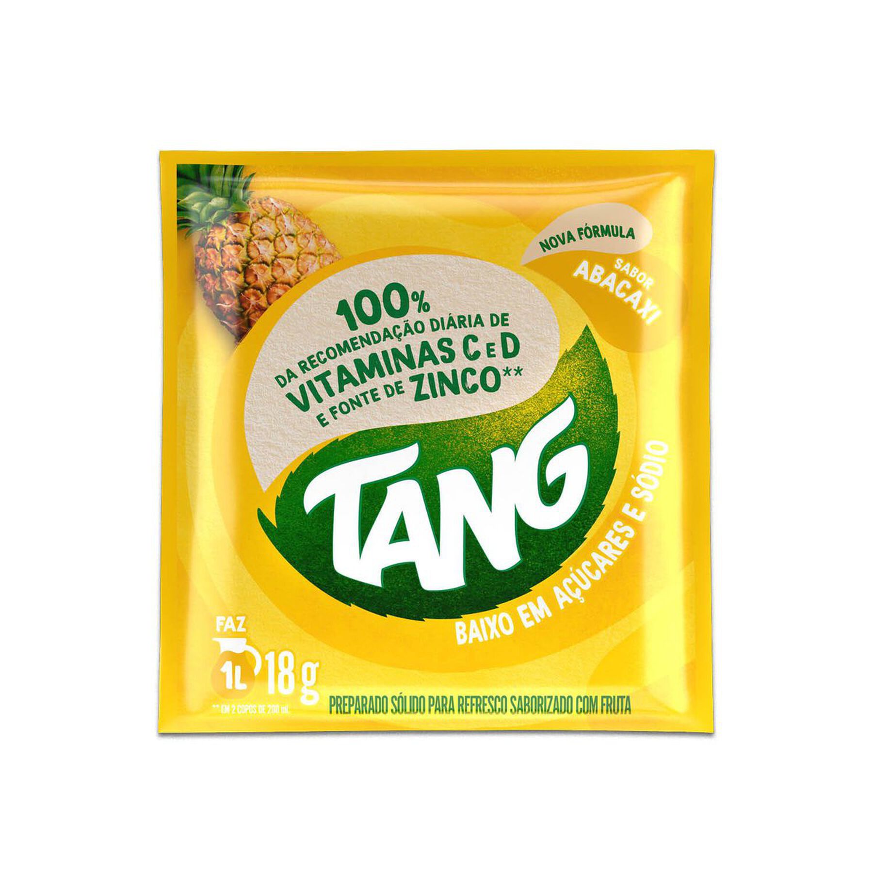 Refresco em Pó Abacaxi Tang Pacote 18g