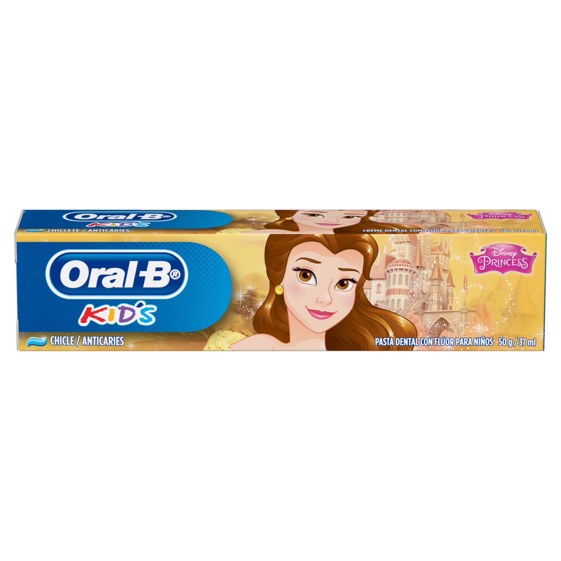Creme Dental Infantil com Flúor Chiclete Disney Princess Oral-B Kids Caixa 50g