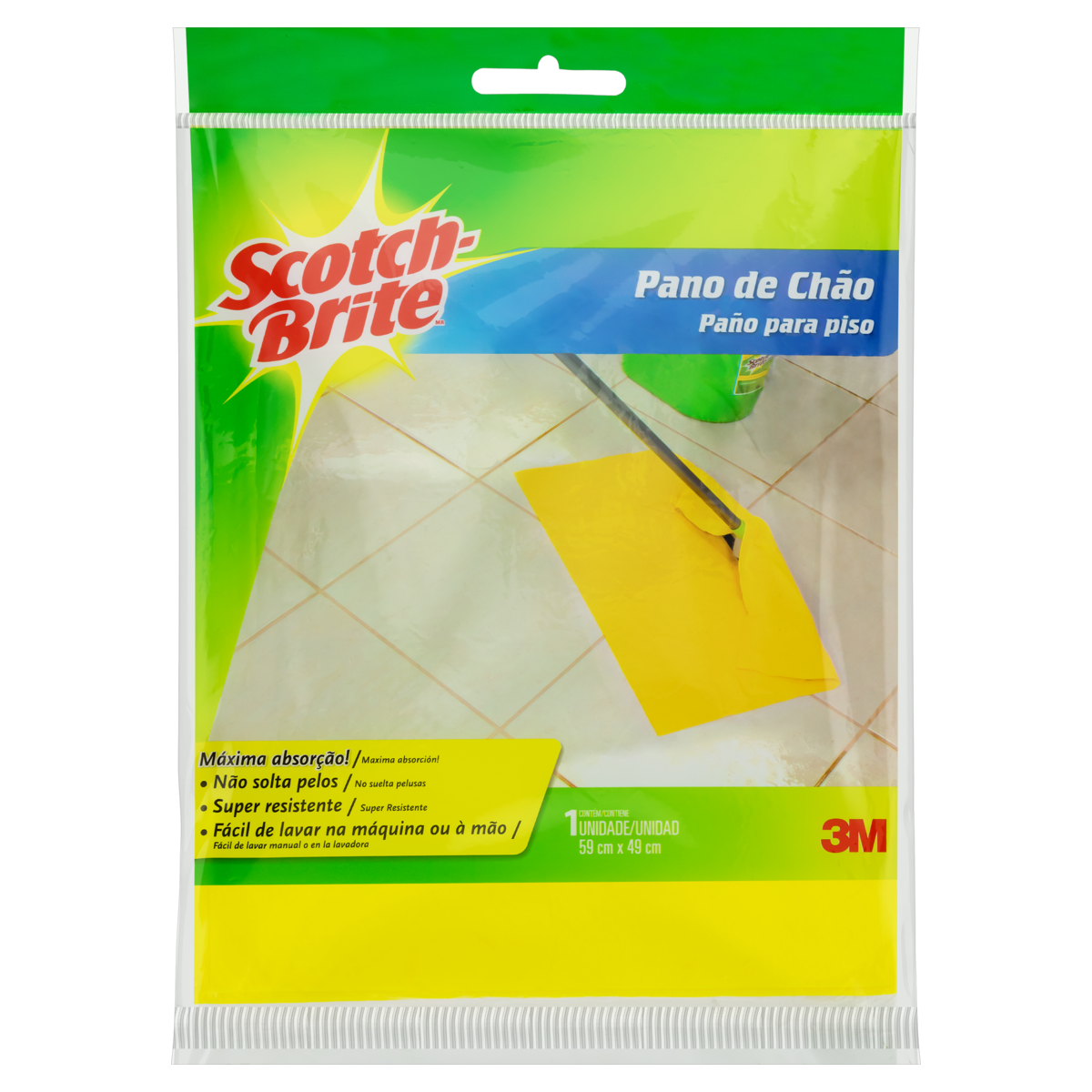 Pano de Ch&atilde;o Scotch-Brite 59cm x 49cm