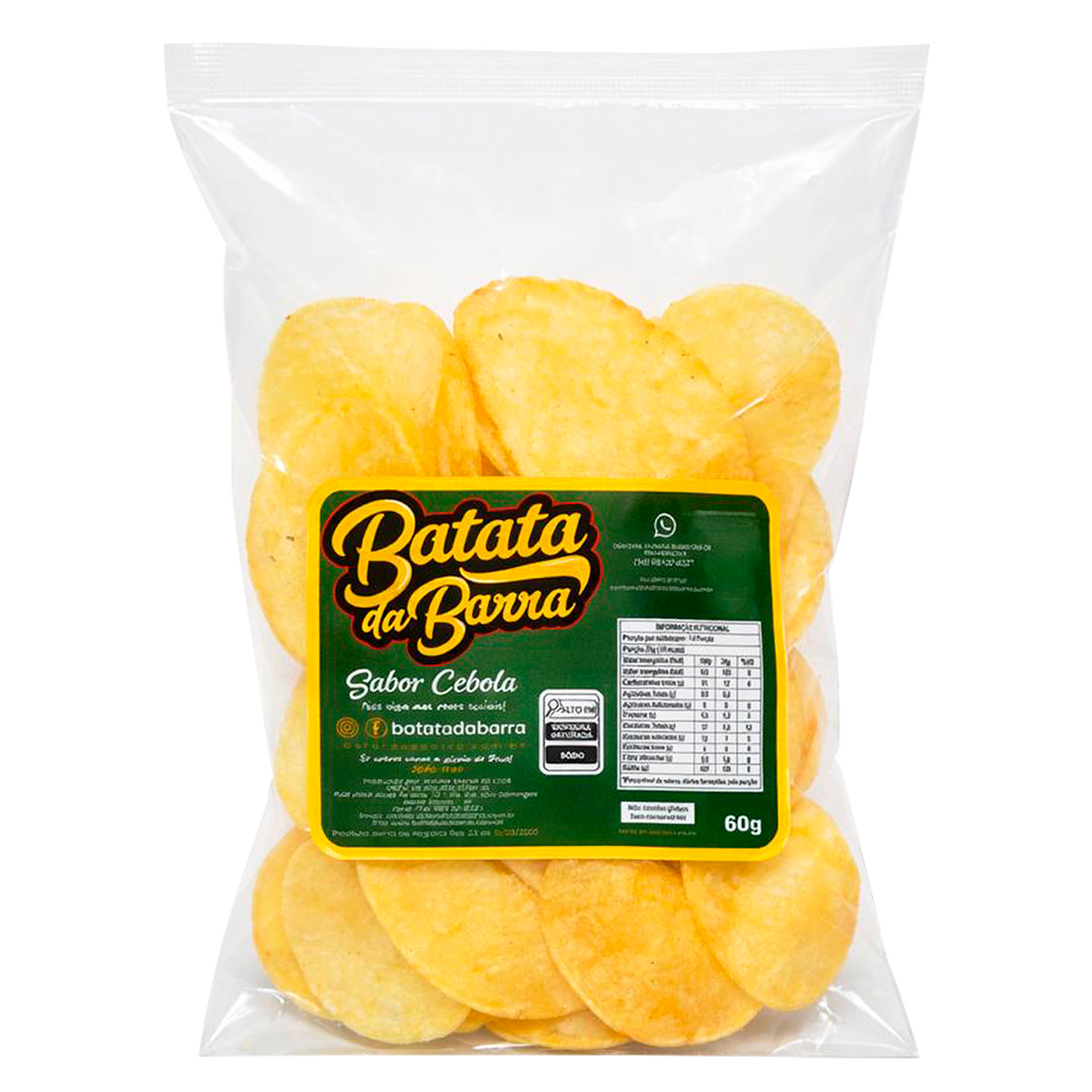 Batata Chips Cebola da Barra Pacote 60g