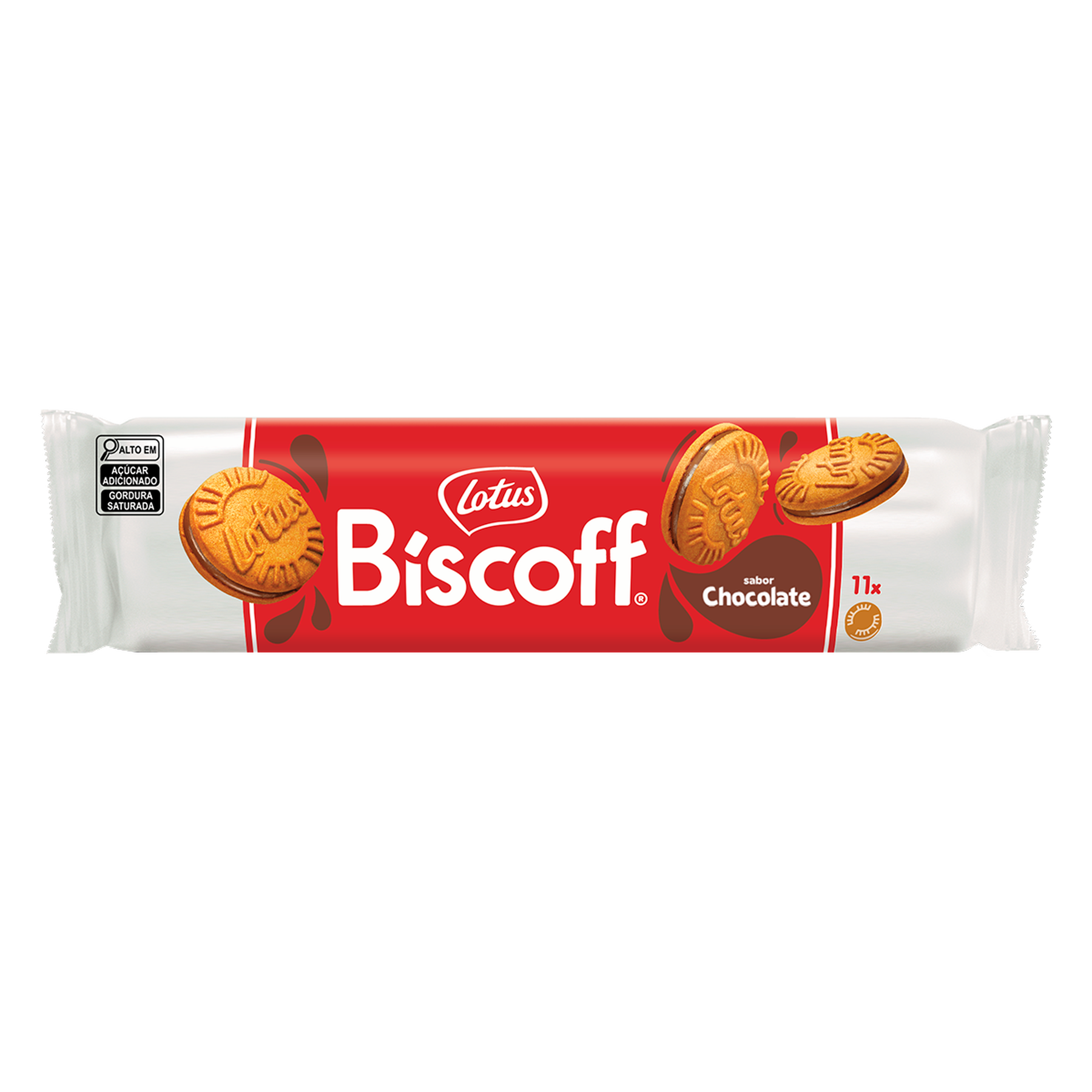 Biscoito Recheio Chocolate Biscoff Lotus Pacote 110g