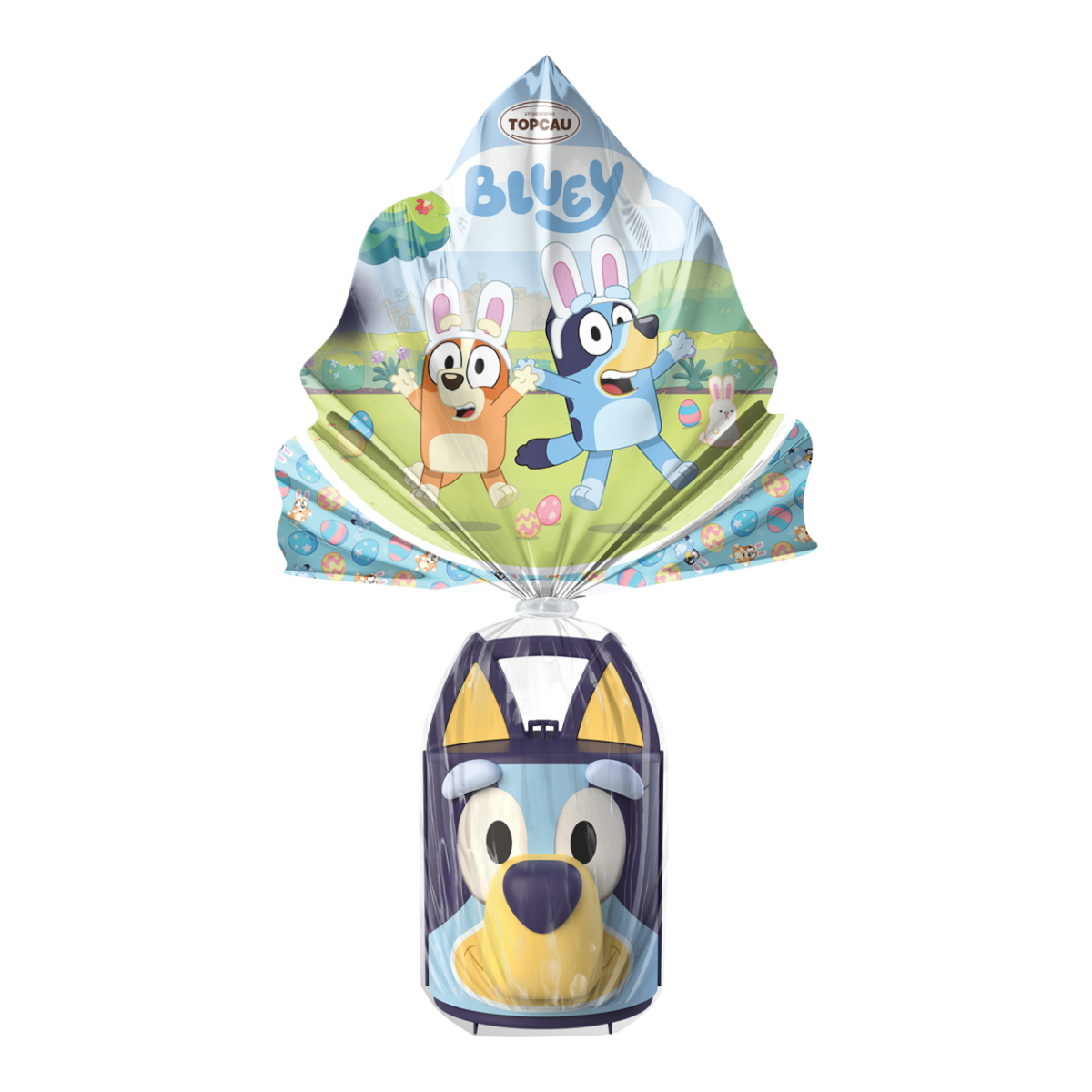 Ovo de P&aacute;scoa ao Leite Bluey Topcau 90g - Vem com 01 Maleta