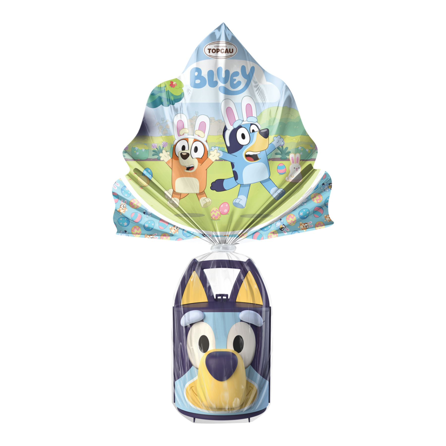 Ovo de P&aacute;scoa ao Leite Bluey Topcau 90g - Vem com 01 Maleta