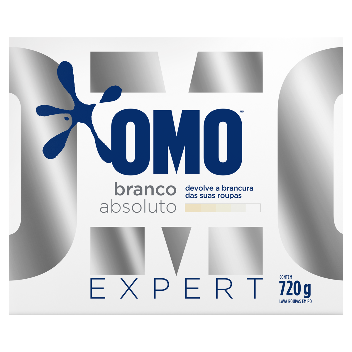 Sab&atilde;o em P&oacute; Branco Absoluto Expert Omo Caixa 720g