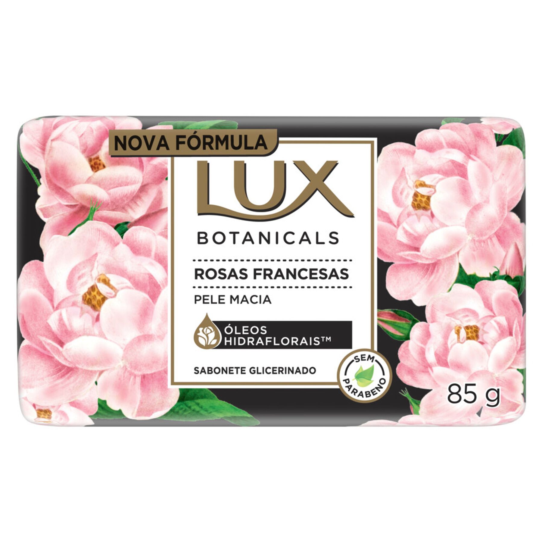 Sabonete em Barra Glicerinado Rosas Francesas Lux Botanicals Envoltório 85g
