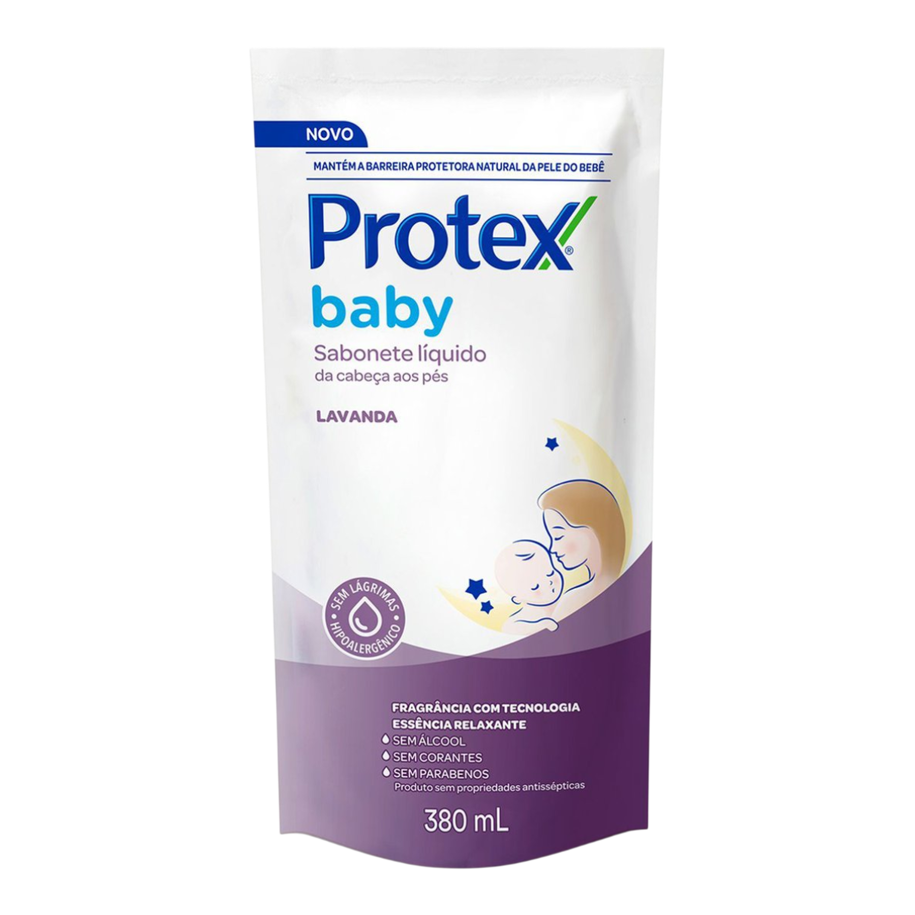 Sabonete L&iacute;quido Lavanda Protex Baby Sach&ecirc; 380ml