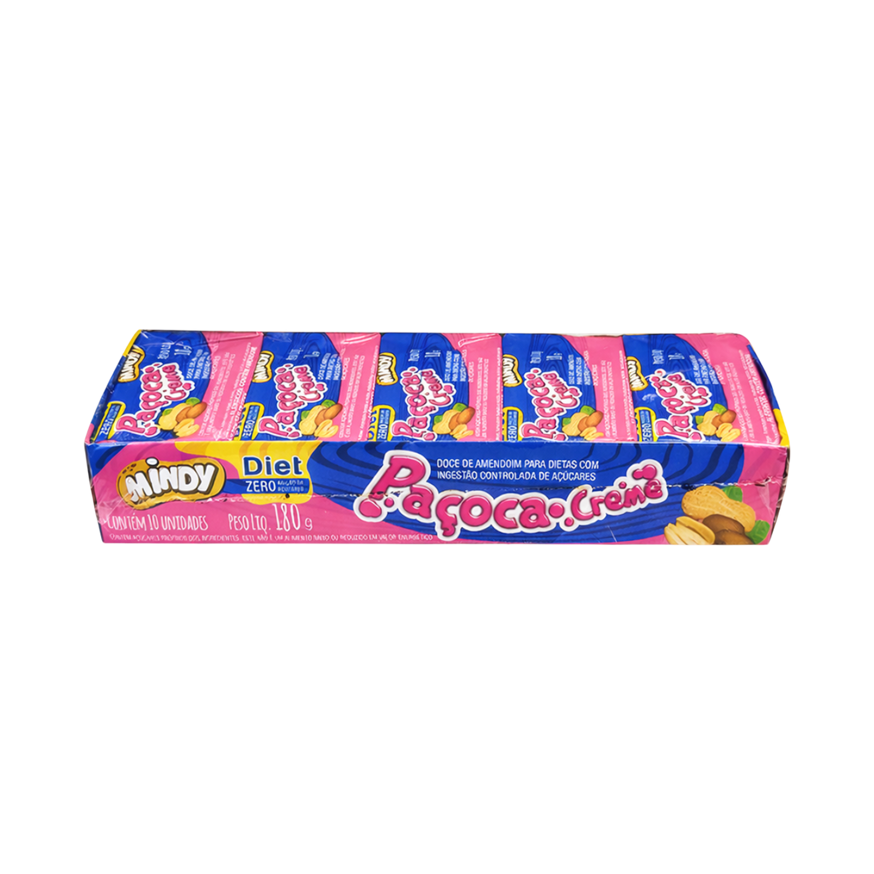 Pa&ccedil;oca Creme Diet Mindy Caixa 180g C/10 Unidades