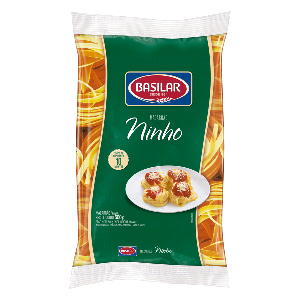 Macarr&atilde;o Semolado Ninho Basilar Pacote 500g