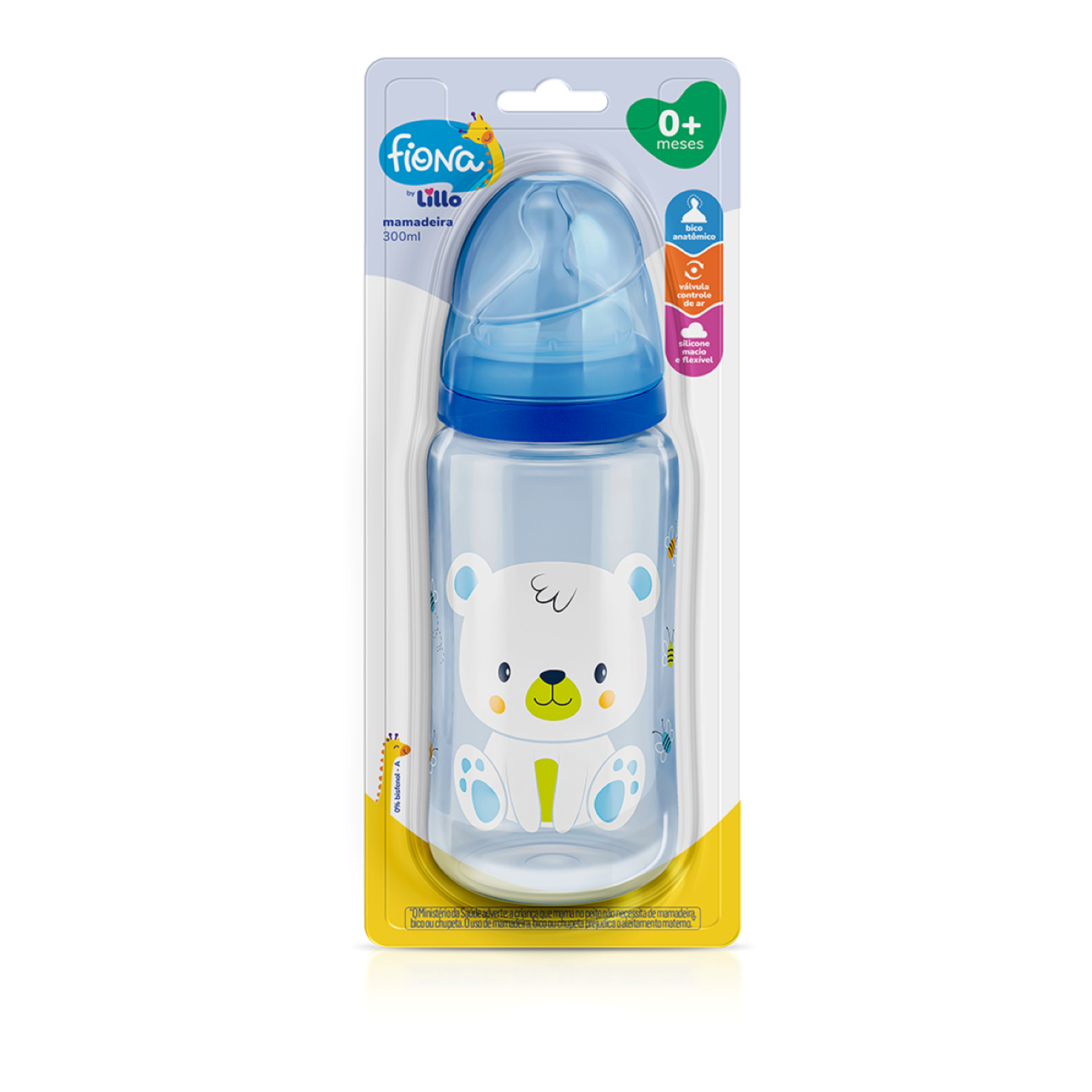 Mamadeira Fiona Azul Lillo 300ml