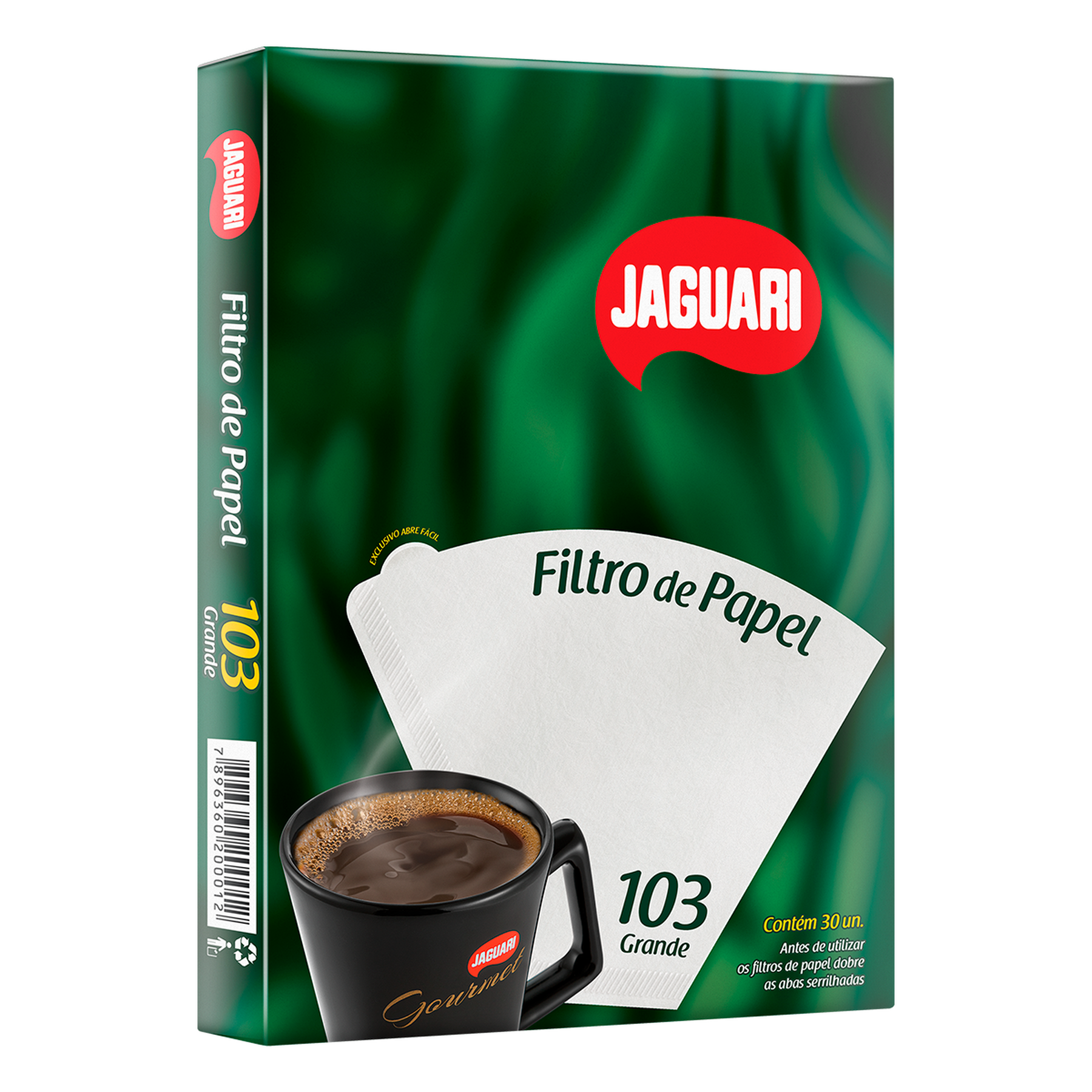 Filtro de Papel Jaguari 103 G C/30 Unidades