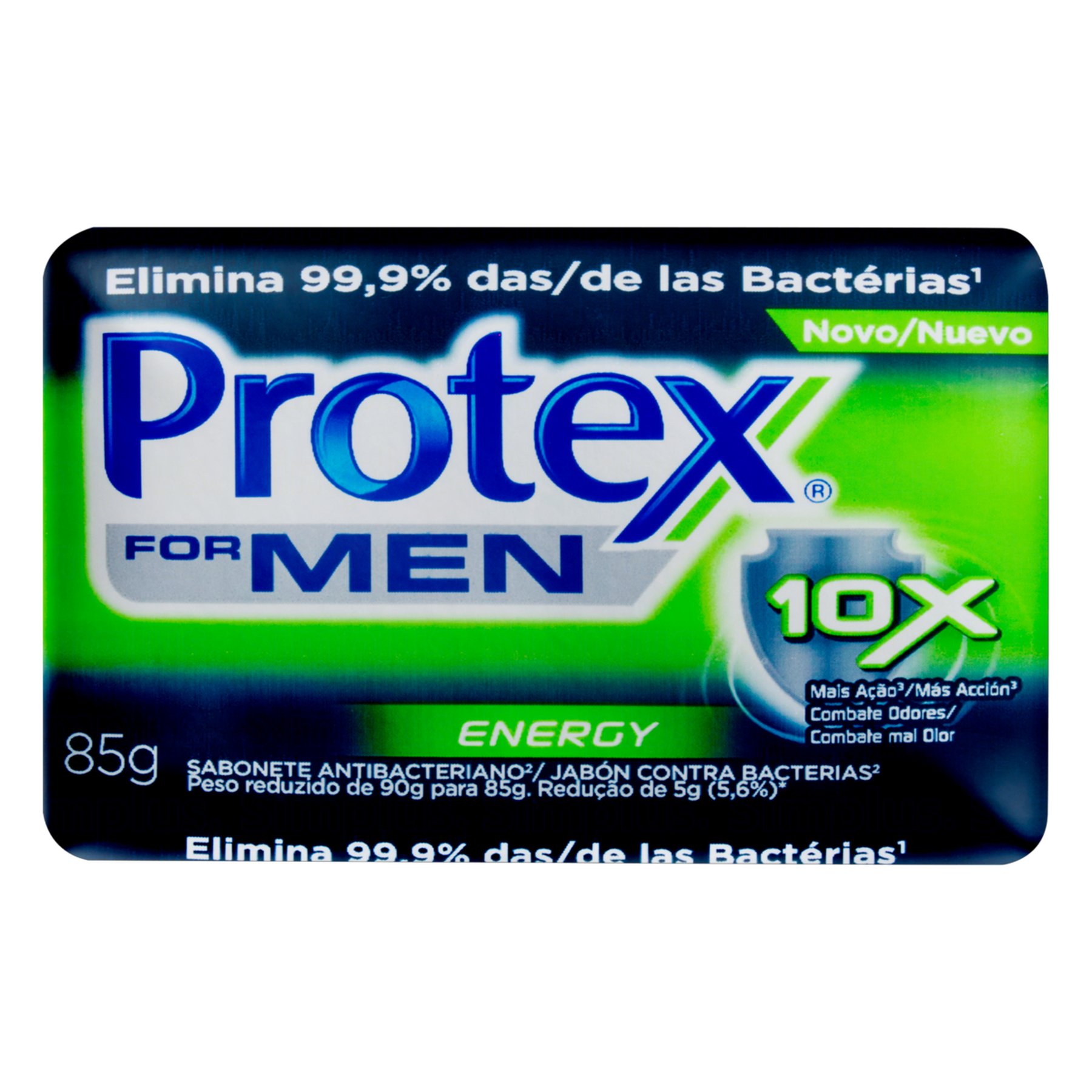 Sabonete em Barra Antibacteriano Energy Protex For Men Cartucho 85g
