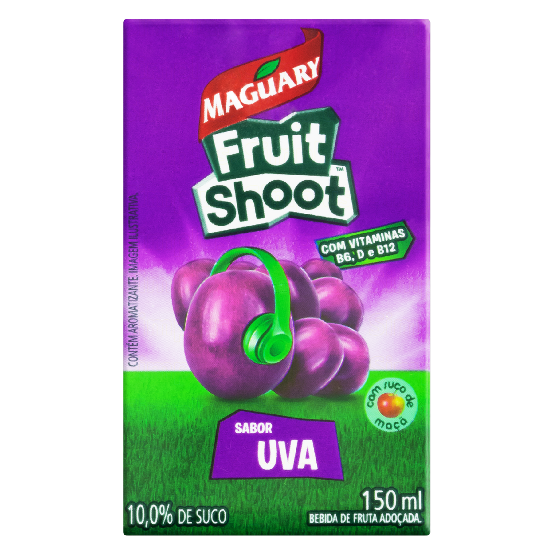 Bebida Ado&ccedil;ada Uva Fruit Shoot Maguary Caixa 150ml