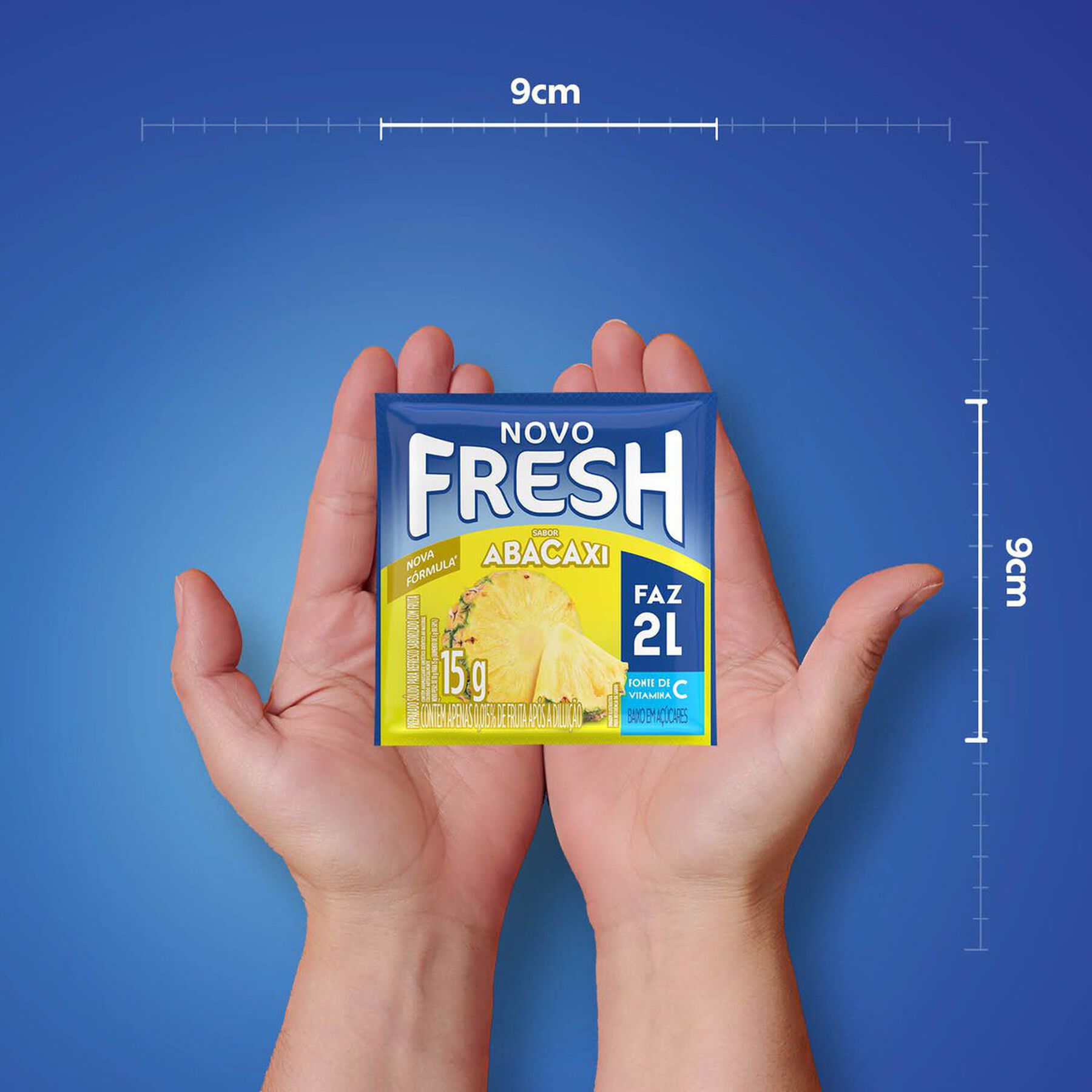 Refresco em Pó Abacaxi Fresh Pacote 15g