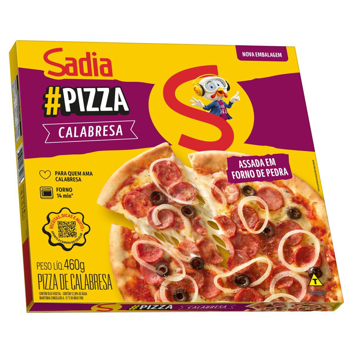 Pizza Calabresa Sadia Caixa 460g