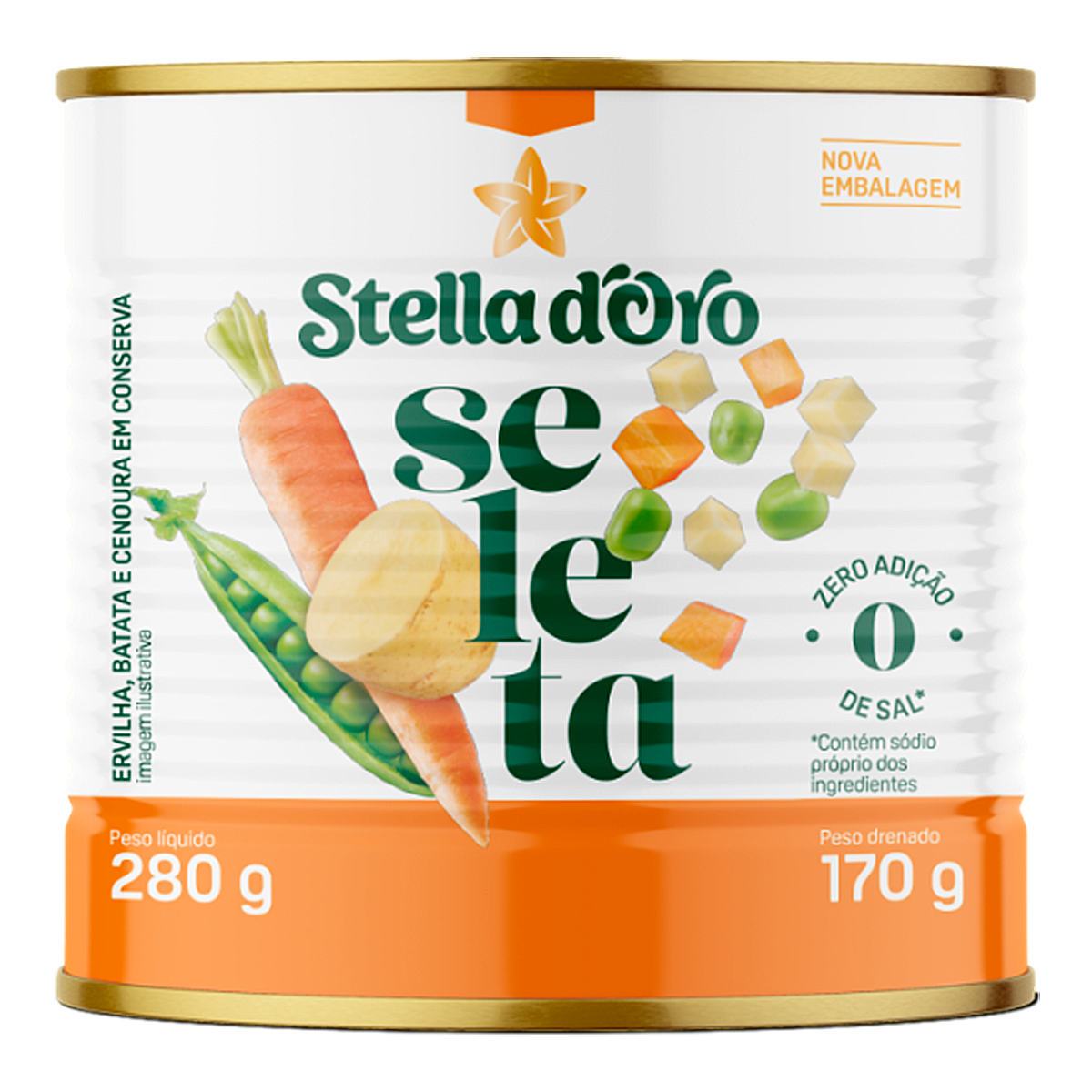 Seleta de Legumes em Conserva Stella Doro Lata 170g