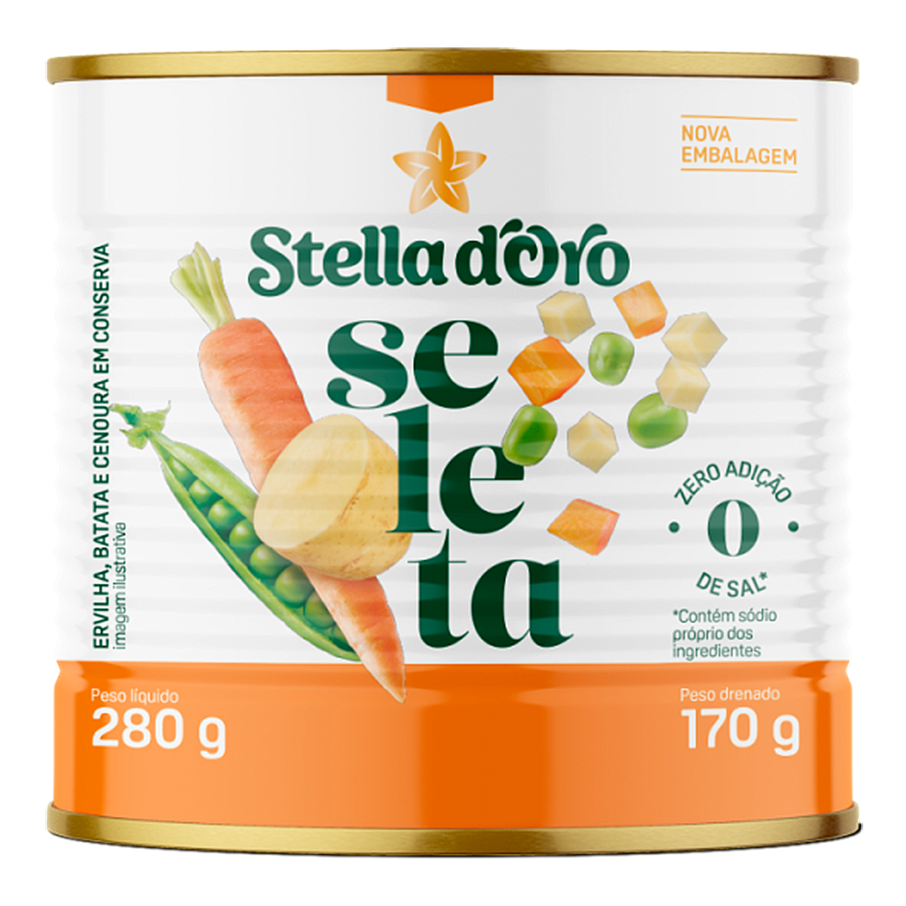 Seleta de Legumes em Conserva Stella Doro Lata 170g