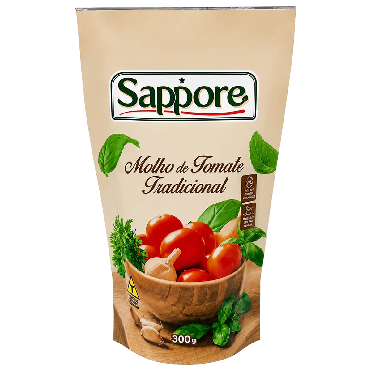 Molho de Tomate Tradicional Sappore Sach&ecirc; 300g