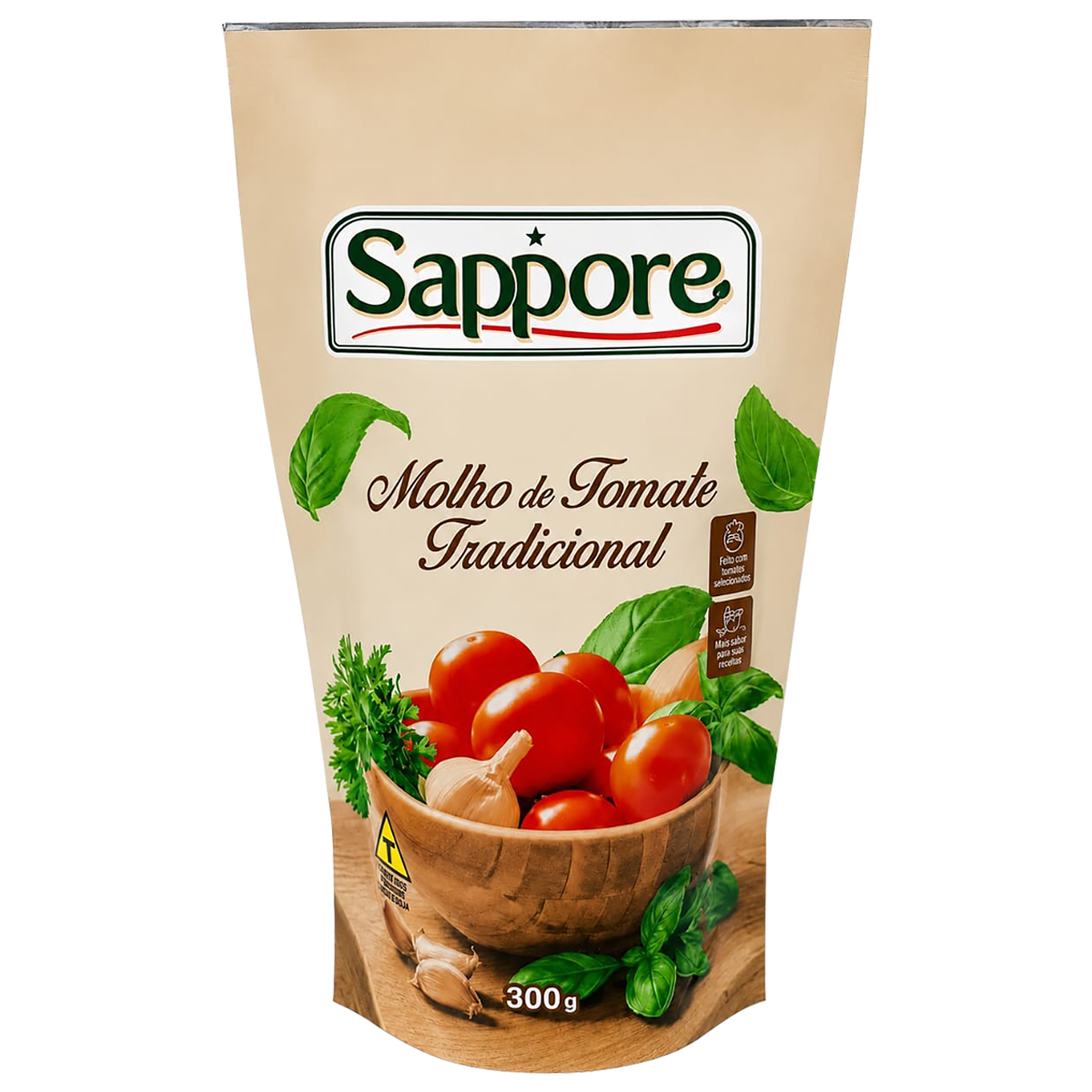 Molho de Tomate Tradicional Sappore Sach&ecirc; 300g