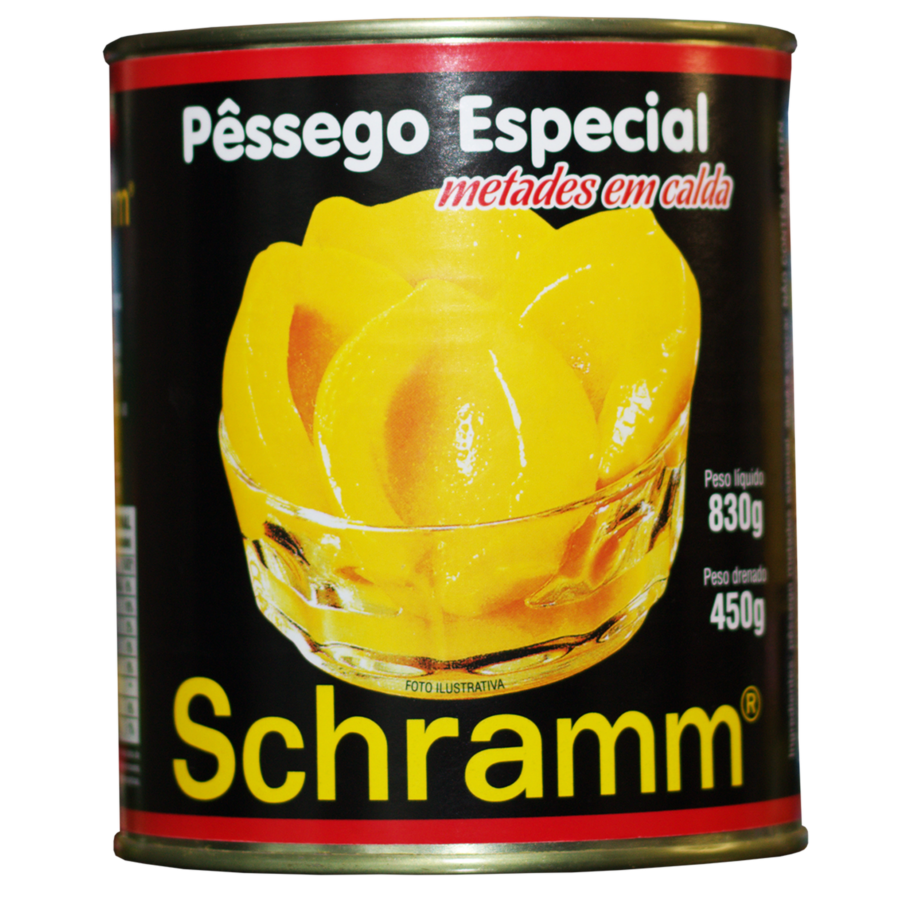 Pêssego em conserva Schramm 450g