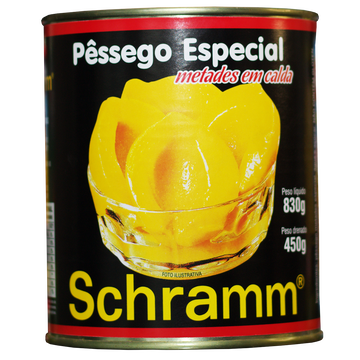Pêssego em conserva Schramm 450g