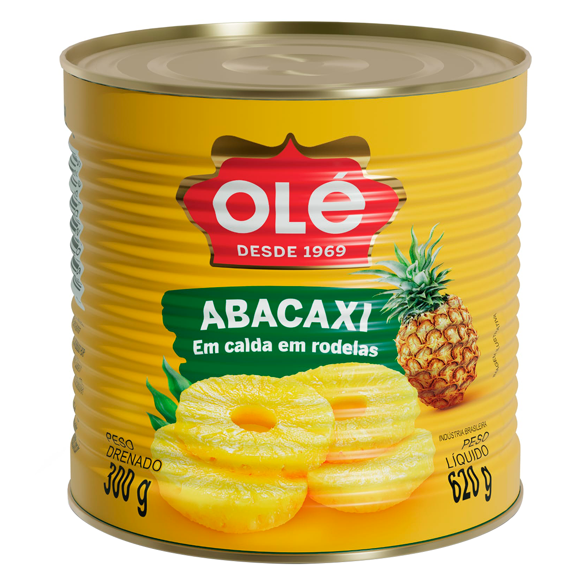 Abacaxi em Calda Ol&eacute; Lata 300g