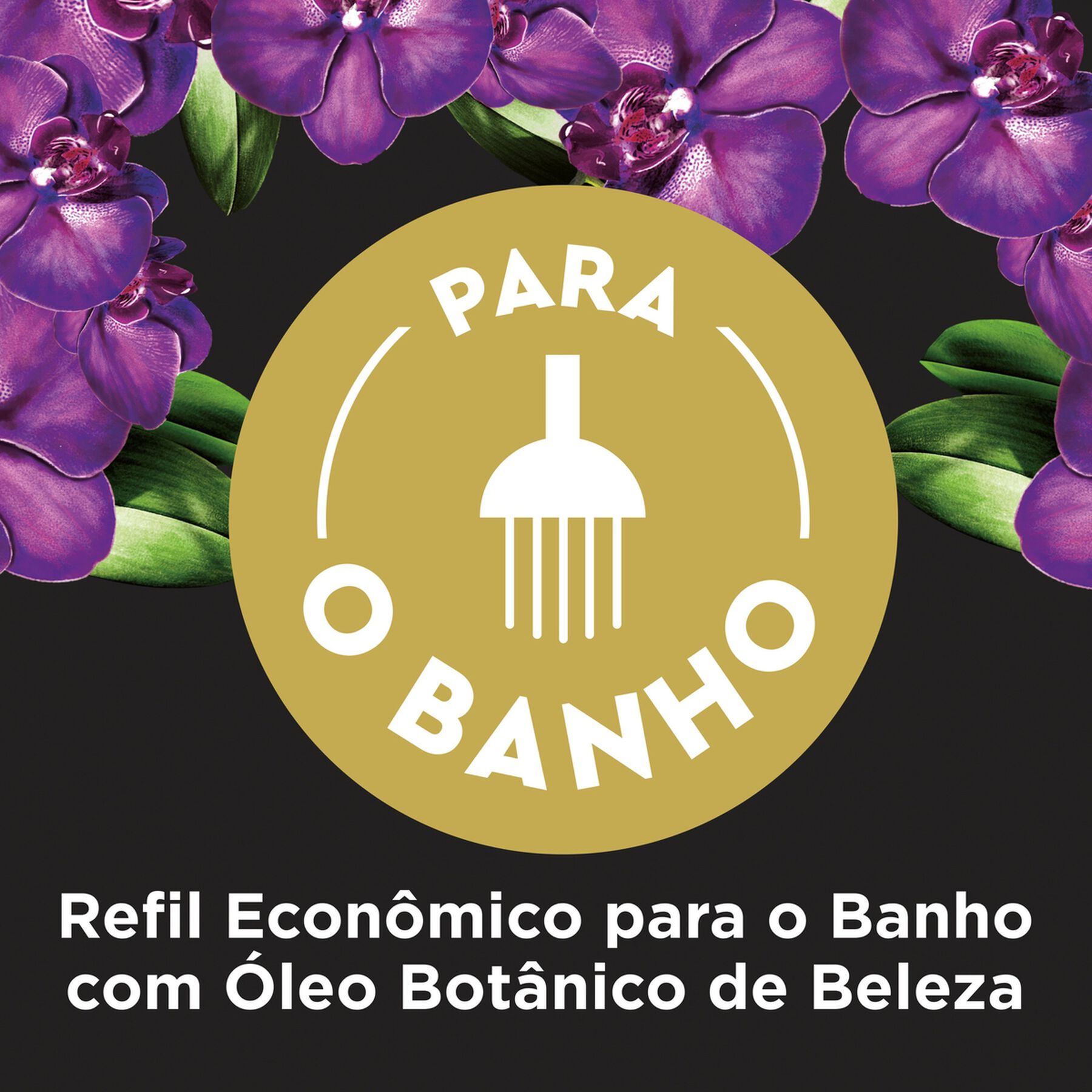 Sabonete L&iacute;quido Orqu&iacute;dea Negra Lux Botanicals Sach&ecirc; 200ml Refil