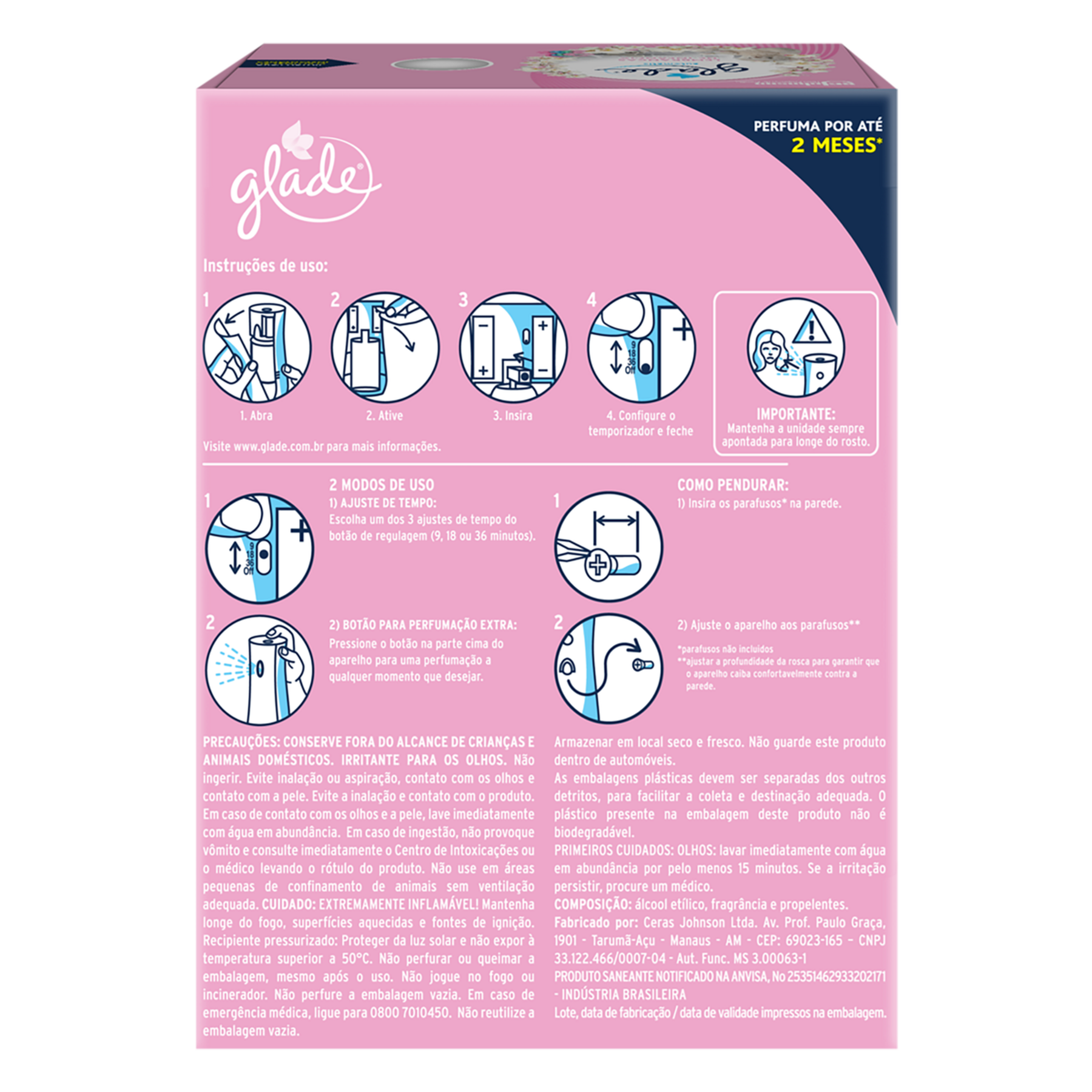 Aparelho e Odorizador de Ambiente Lembran&ccedil;as de Inf&acirc;ncia Glade Automatic 260ml