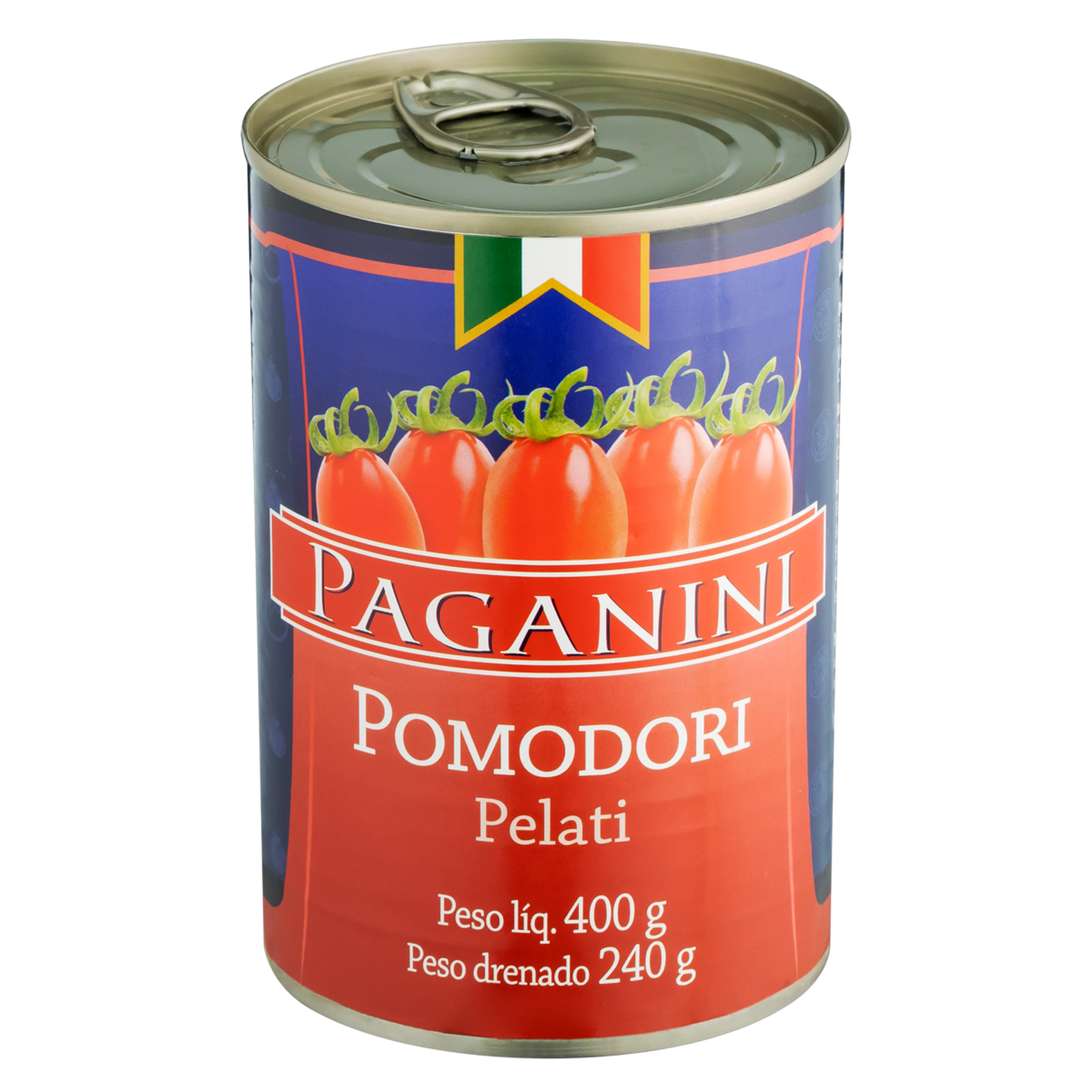 Tomate Pelado Paganini Lata 400g