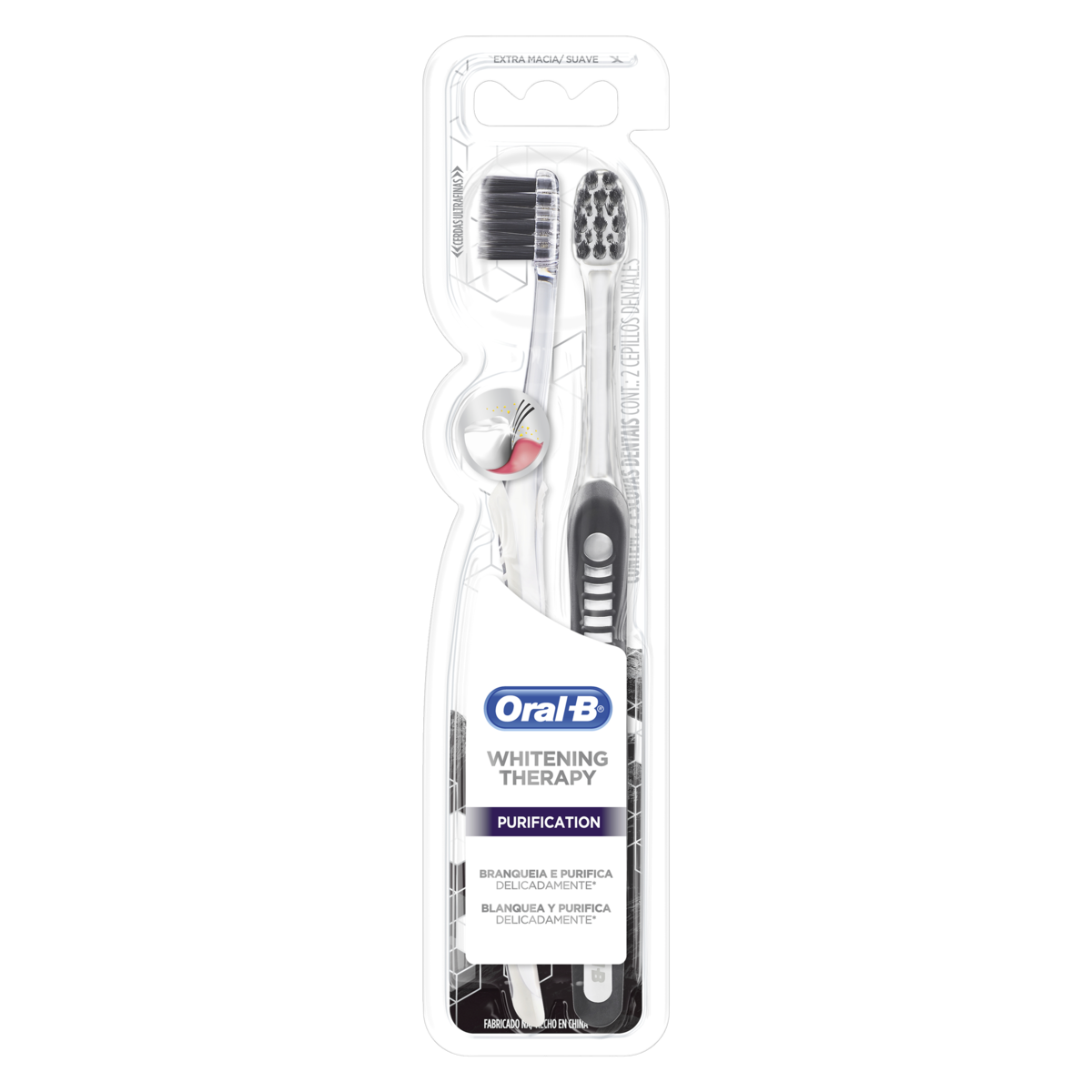 Pack Escova Dental Extramacia Oral-B Whitening Therapy 2 Unidades&nbsp;