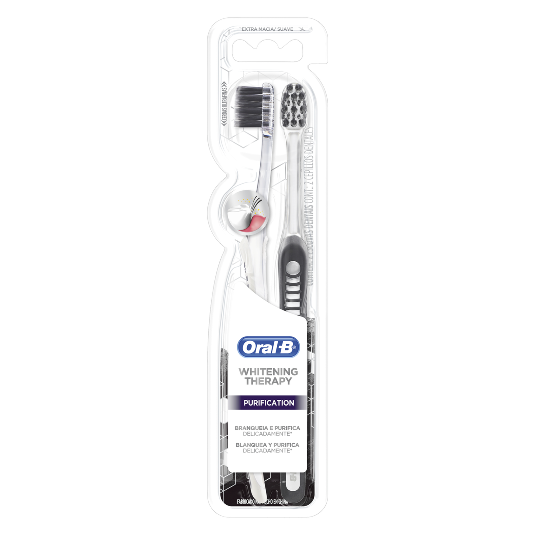 Pack Escova Dental Extramacia Oral-B Whitening Therapy 2 Unidades&nbsp;