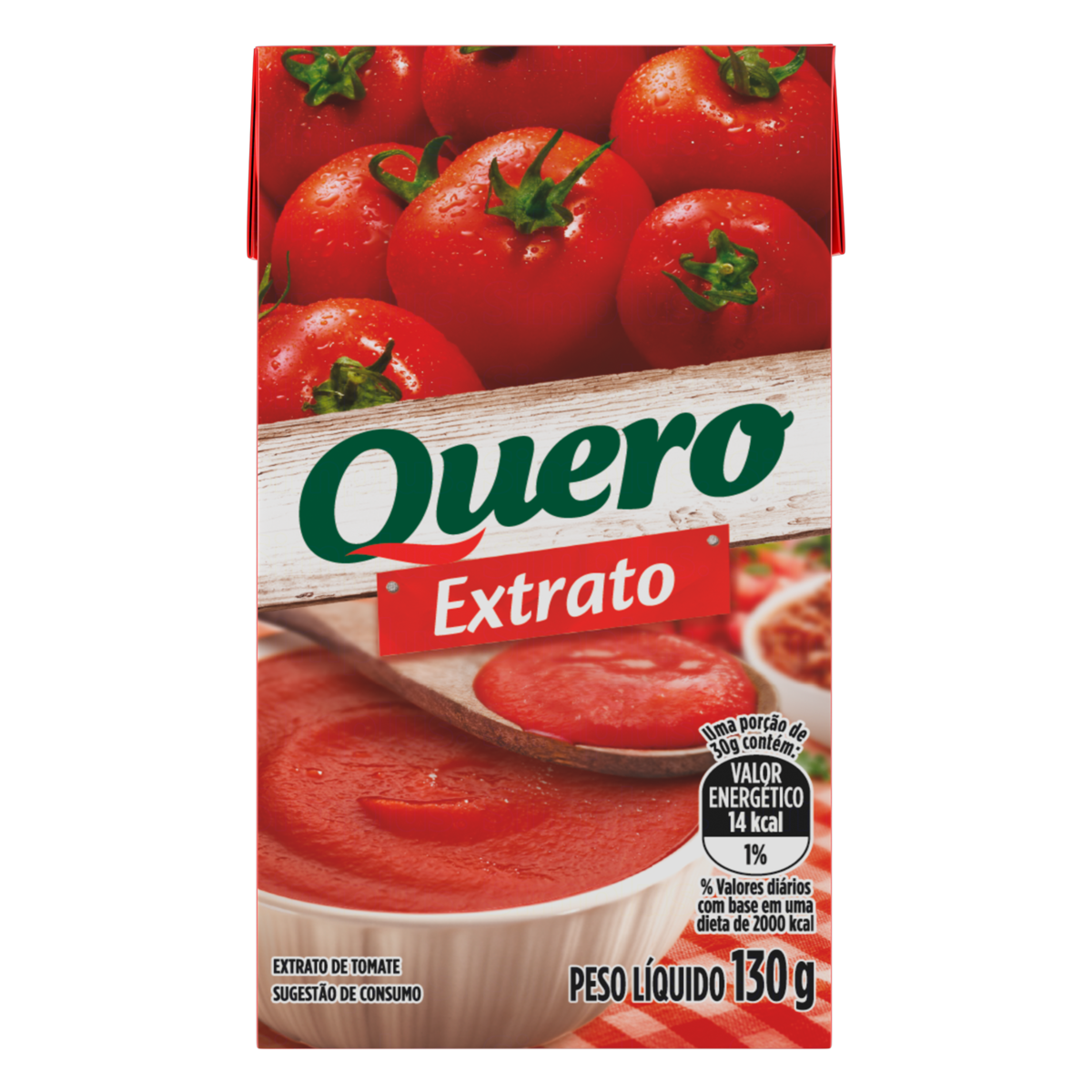 Extrato de Tomate Quero Caixa 130g