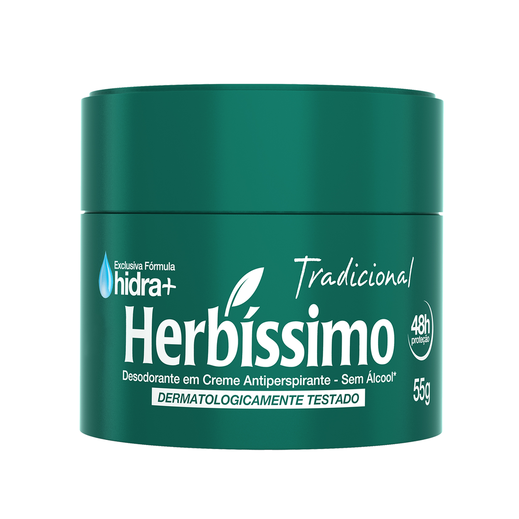 Desodorante em Creme Tradicional Herbíssimo Pote 55g