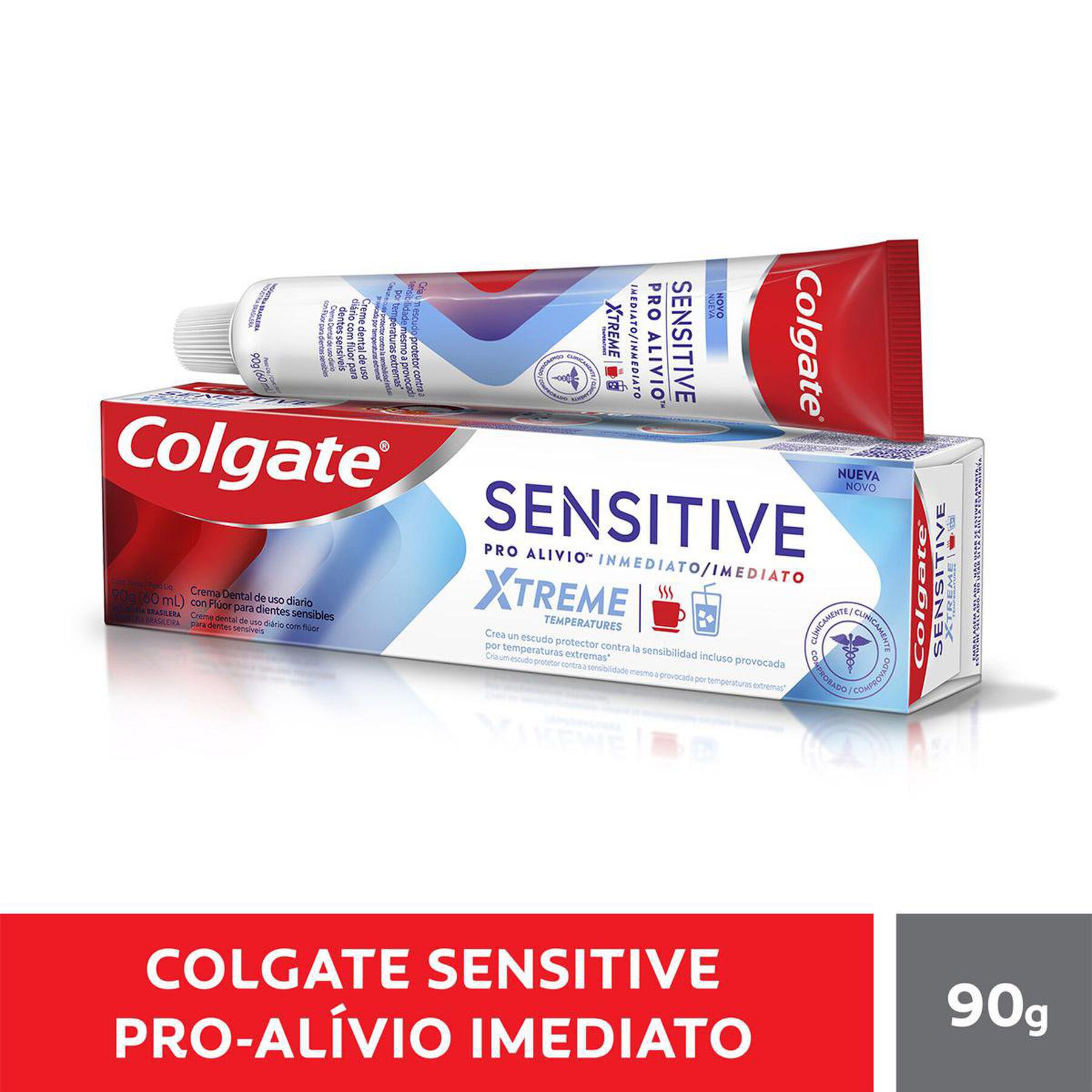 Creme Dental Para Sensibilidade Colgate Sensitive Pro Alívio Imediato Xtreme Temperatures 90g