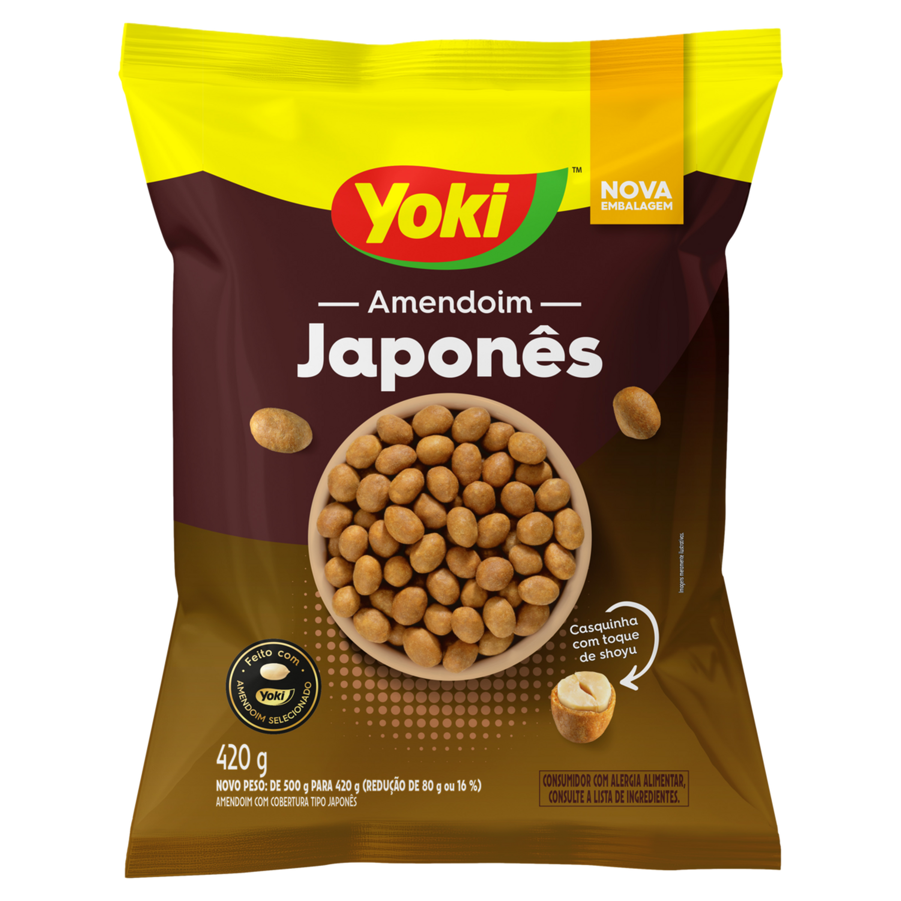 Amendoim Japon&ecirc;s Yoki Pacote 420g