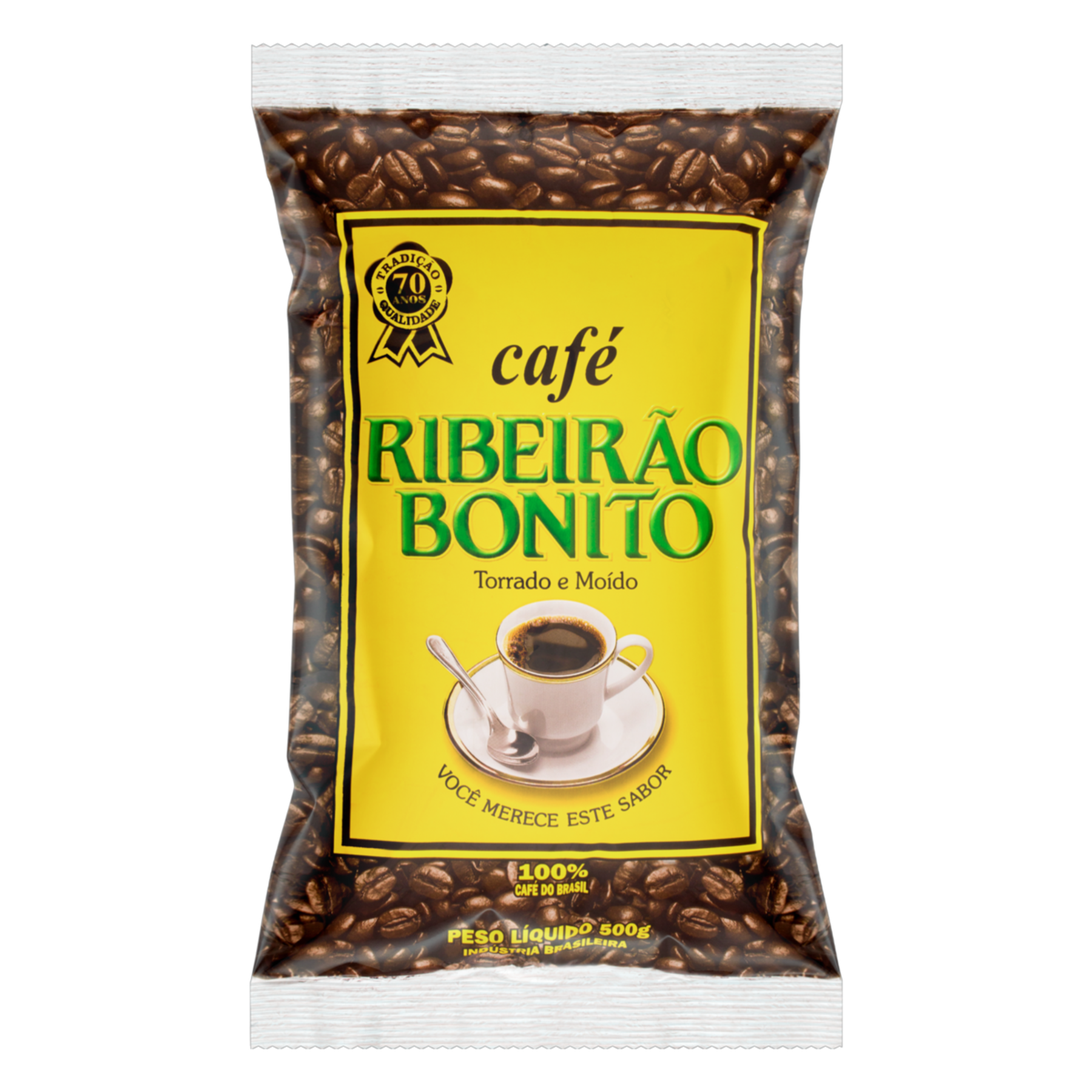Caf&eacute; Torrado e Mo&iacute;do Ribeir&atilde;o Bonito Pacote 500g&nbsp;