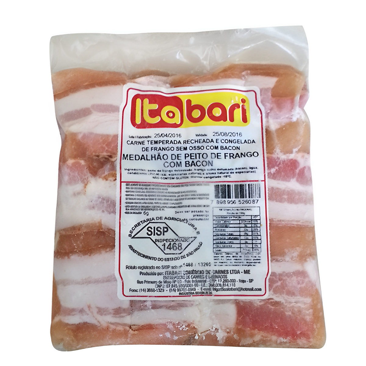 Medalh&atilde;o Frango e Bacon Itabari aprox. 500g