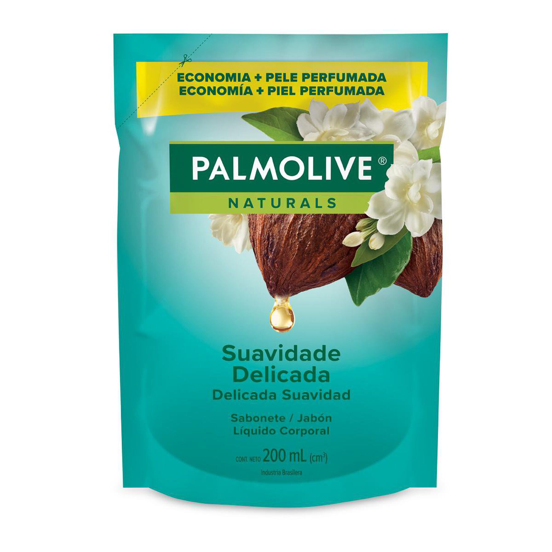 Sabonete Líquido Suavidade Delicada Palmolive Naturals Sachê 200ml Refil