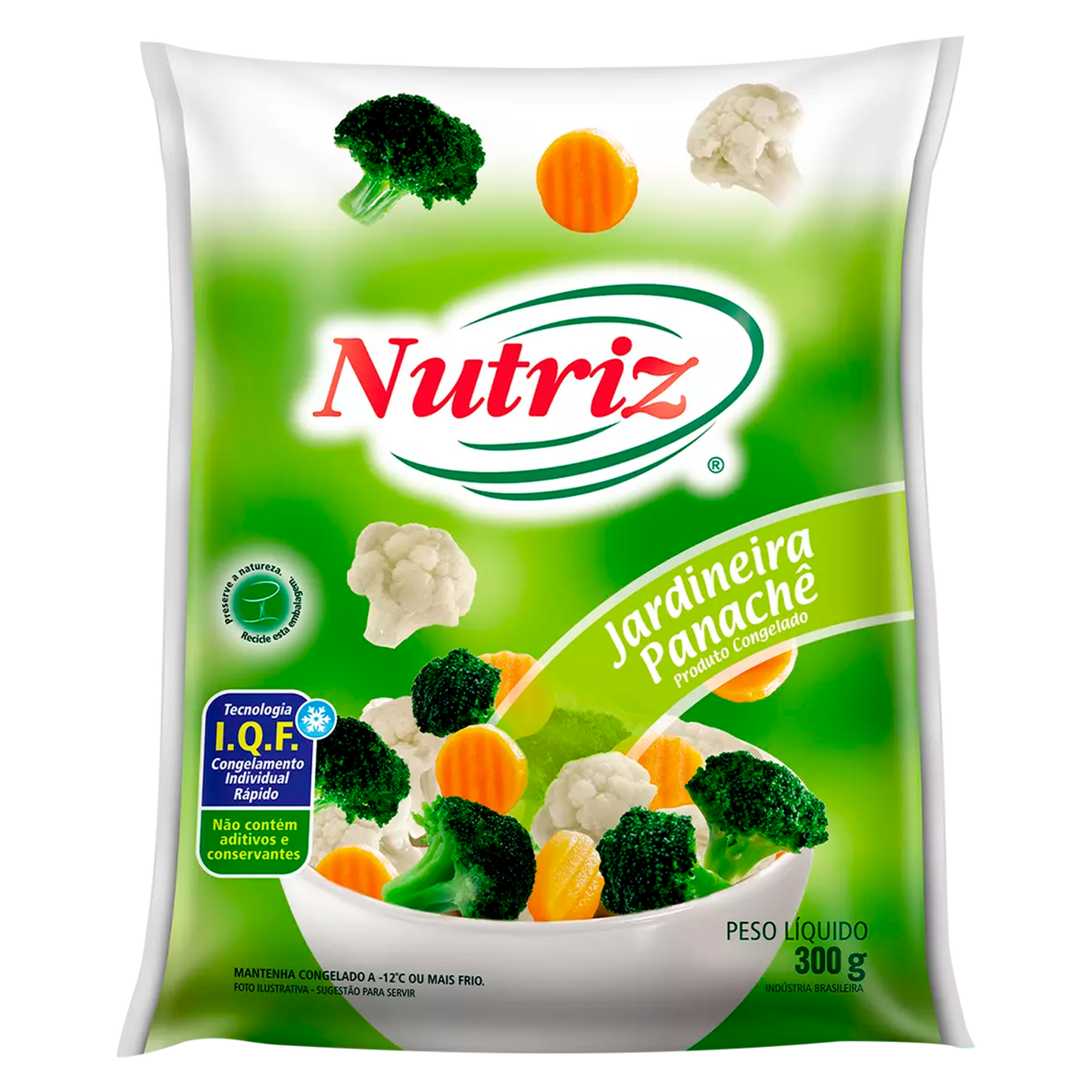 Jardineira Panach&ecirc; Congelada Nutriz Pacote 300g