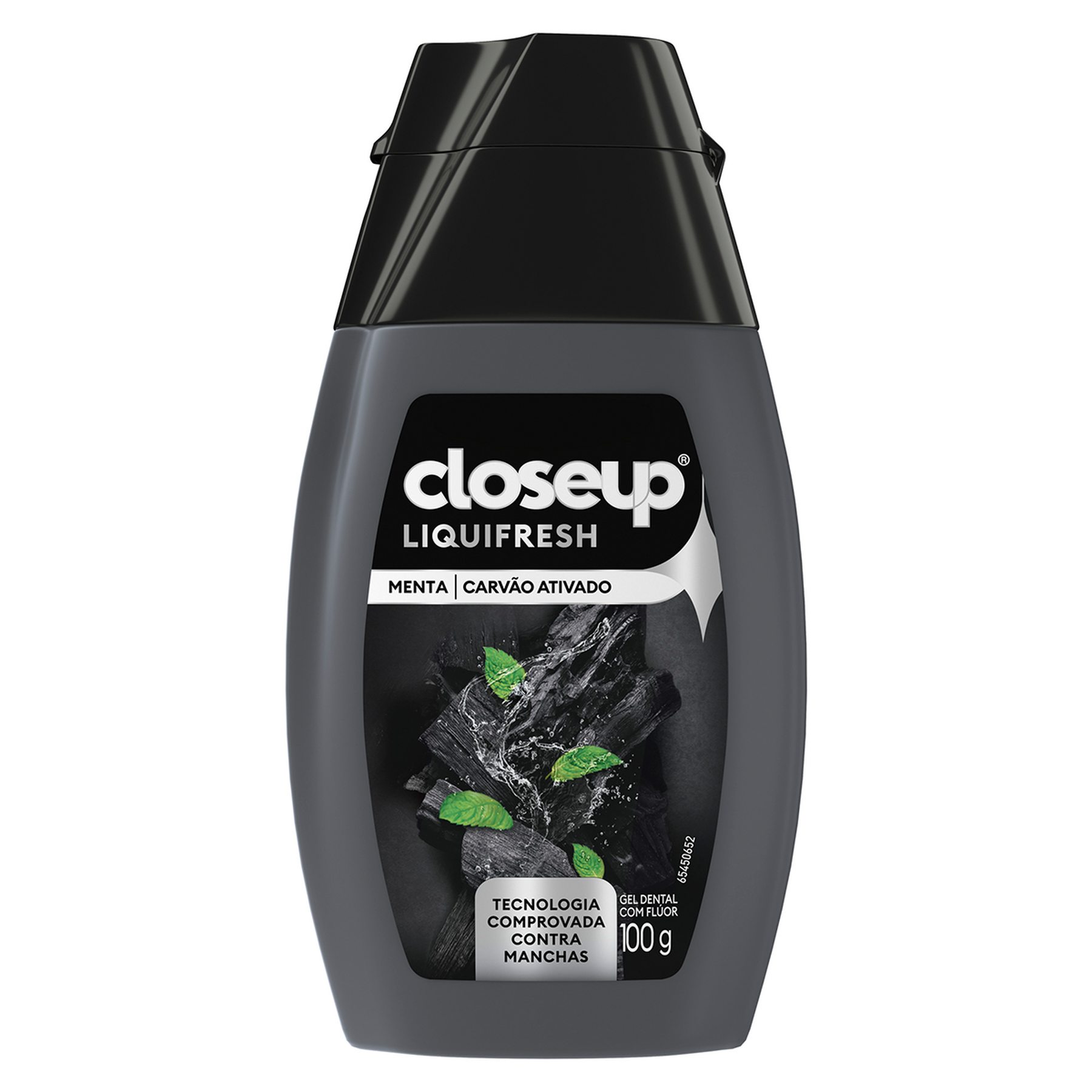 Gel Dental L&iacute;quido Carv&atilde;o Ativado Menta Closeup Frasco 100g