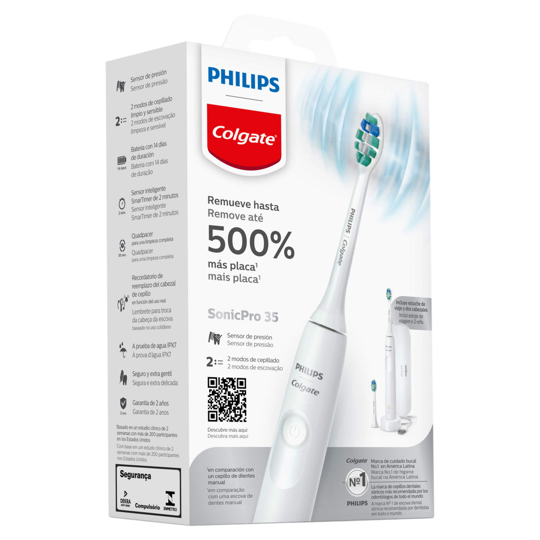 Escova Dental El&eacute;trica Colgate + Philips SonicPro 35&nbsp;