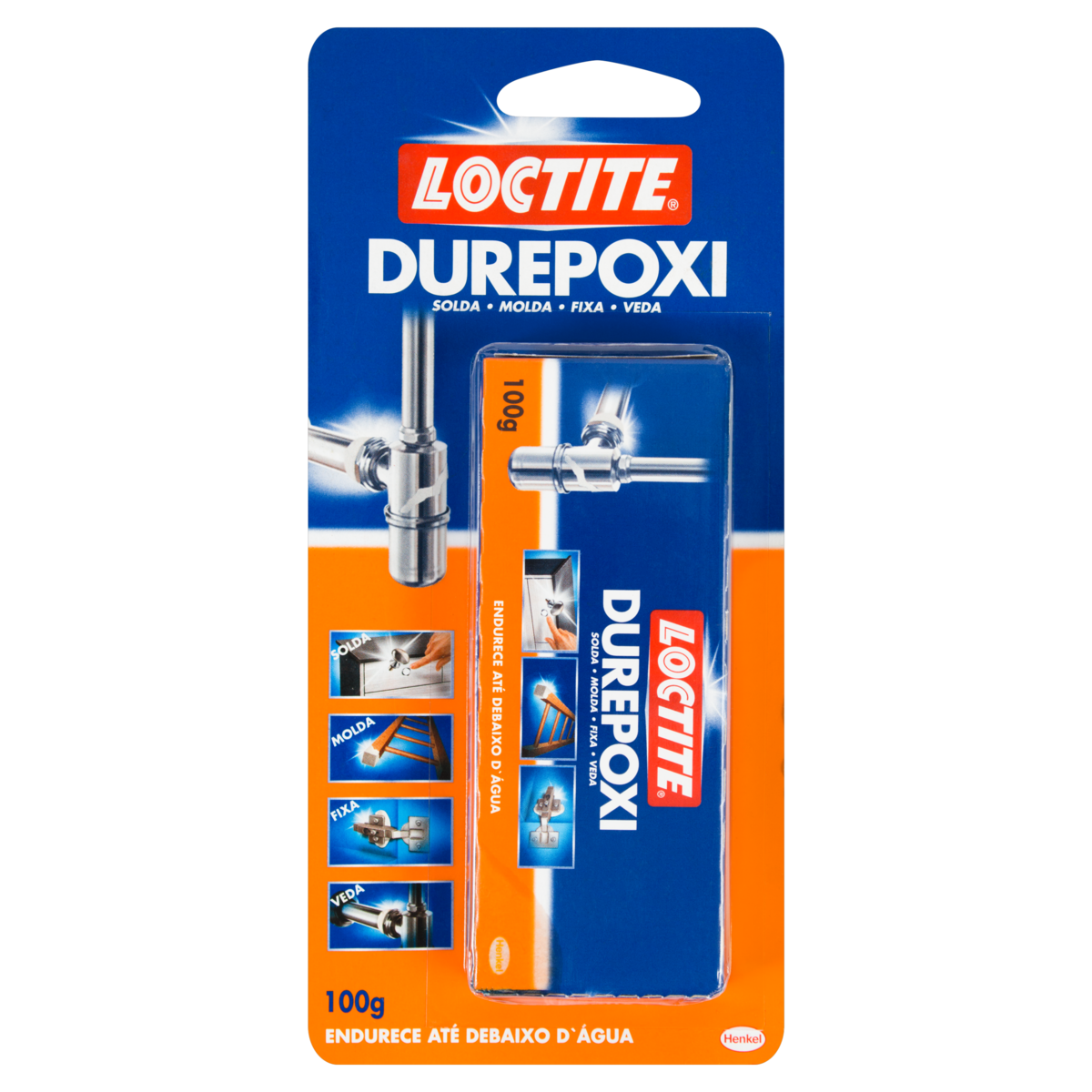 Massa Adesiva Ep&oacute;xi Loctite Durepoxi Blister 100g