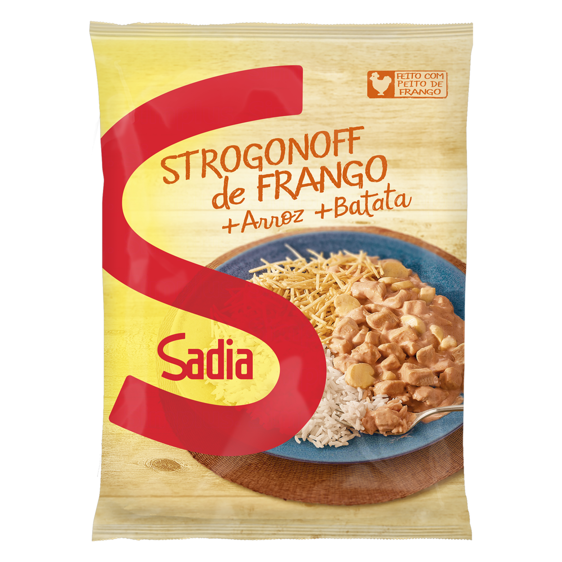 Strogonoff Frango com Arroz e Batata Sadia Pacote 350g