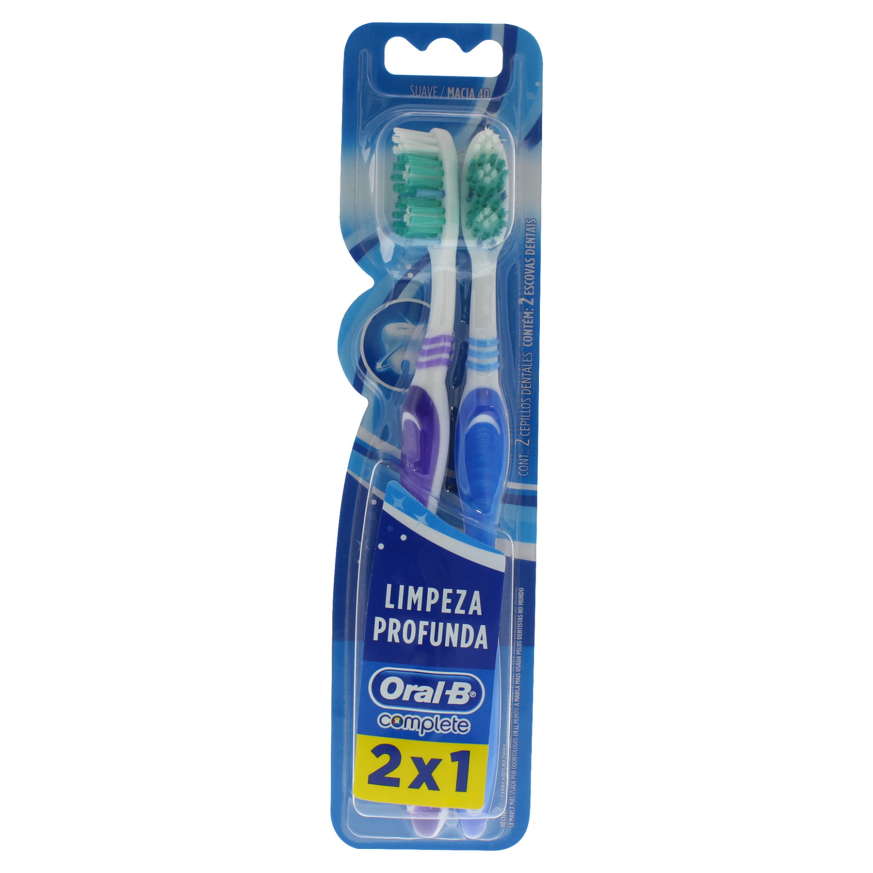 Pack Escova Dental Macia Oral-B Complete 2 Unidades