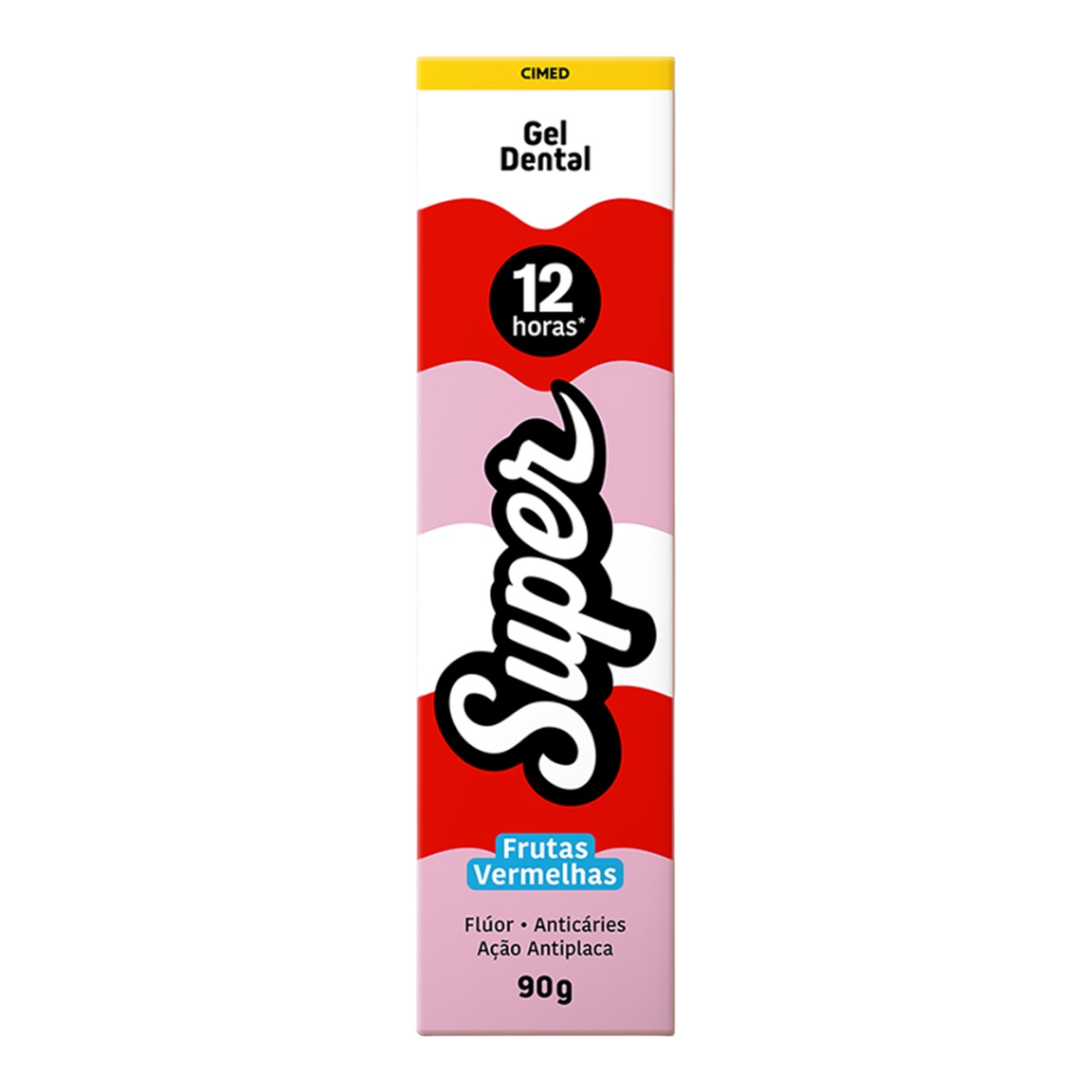 Gel Dental Frutas Vermelhas Super Caixa 90g
